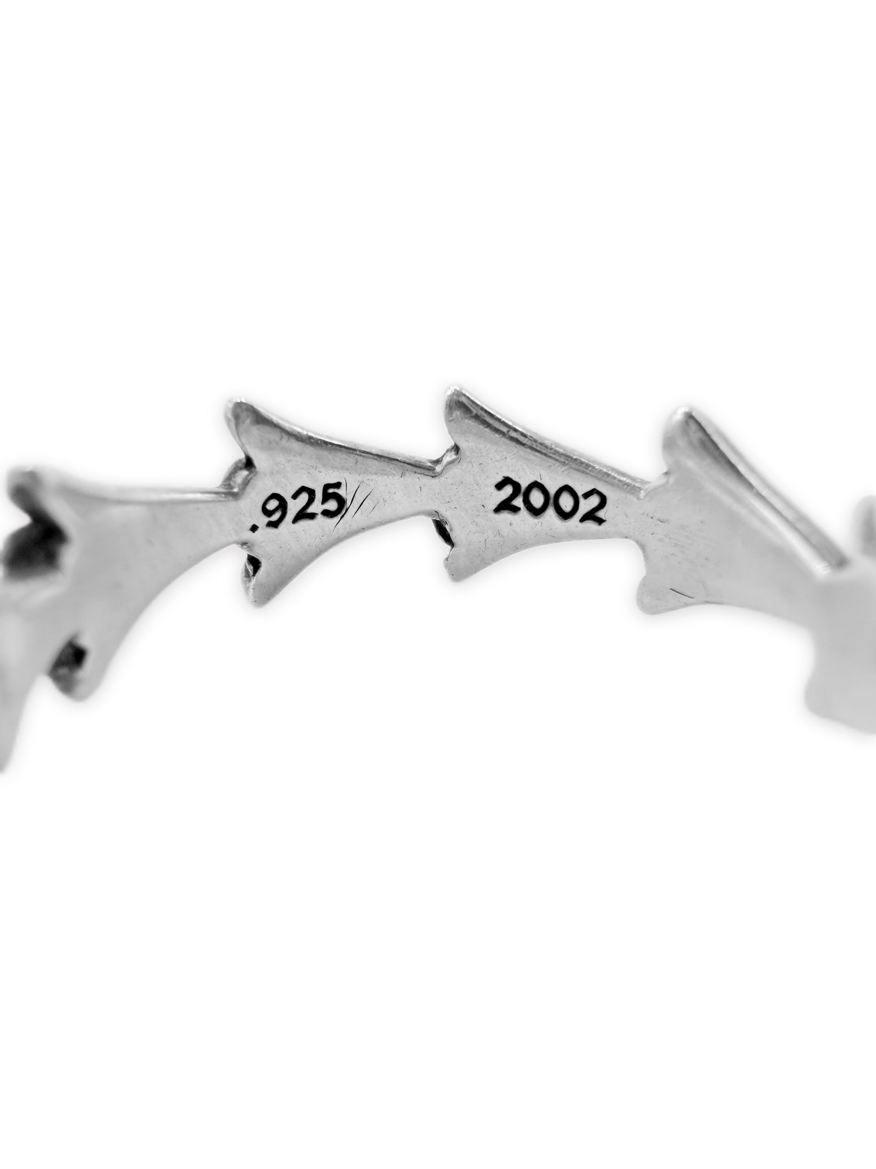 Chrome Hearts Crosstail .925 Silver Etched Ring