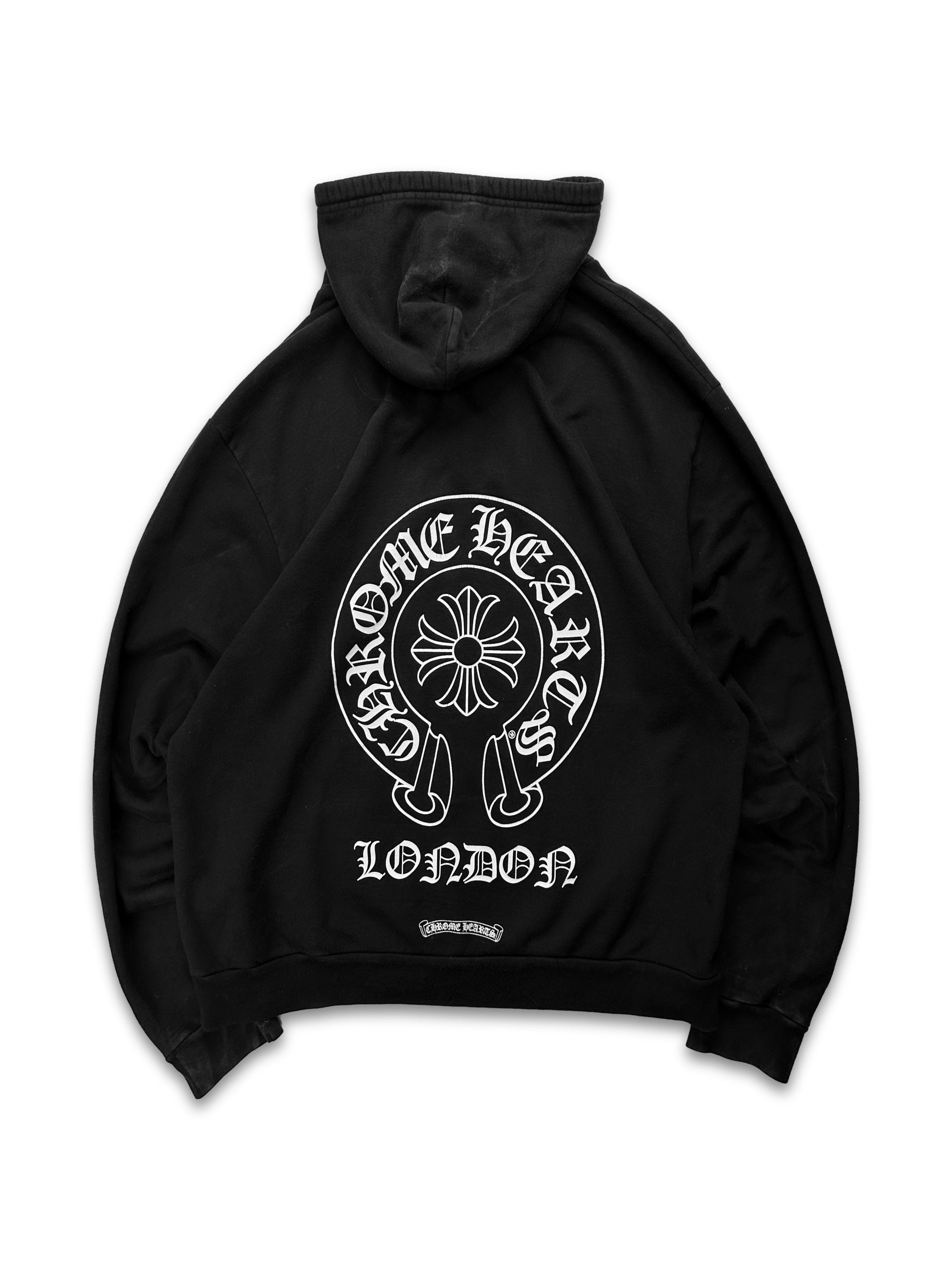 Chrome Hearts ‘London Exclusive’ Dagger Zip-up Black Hoodie