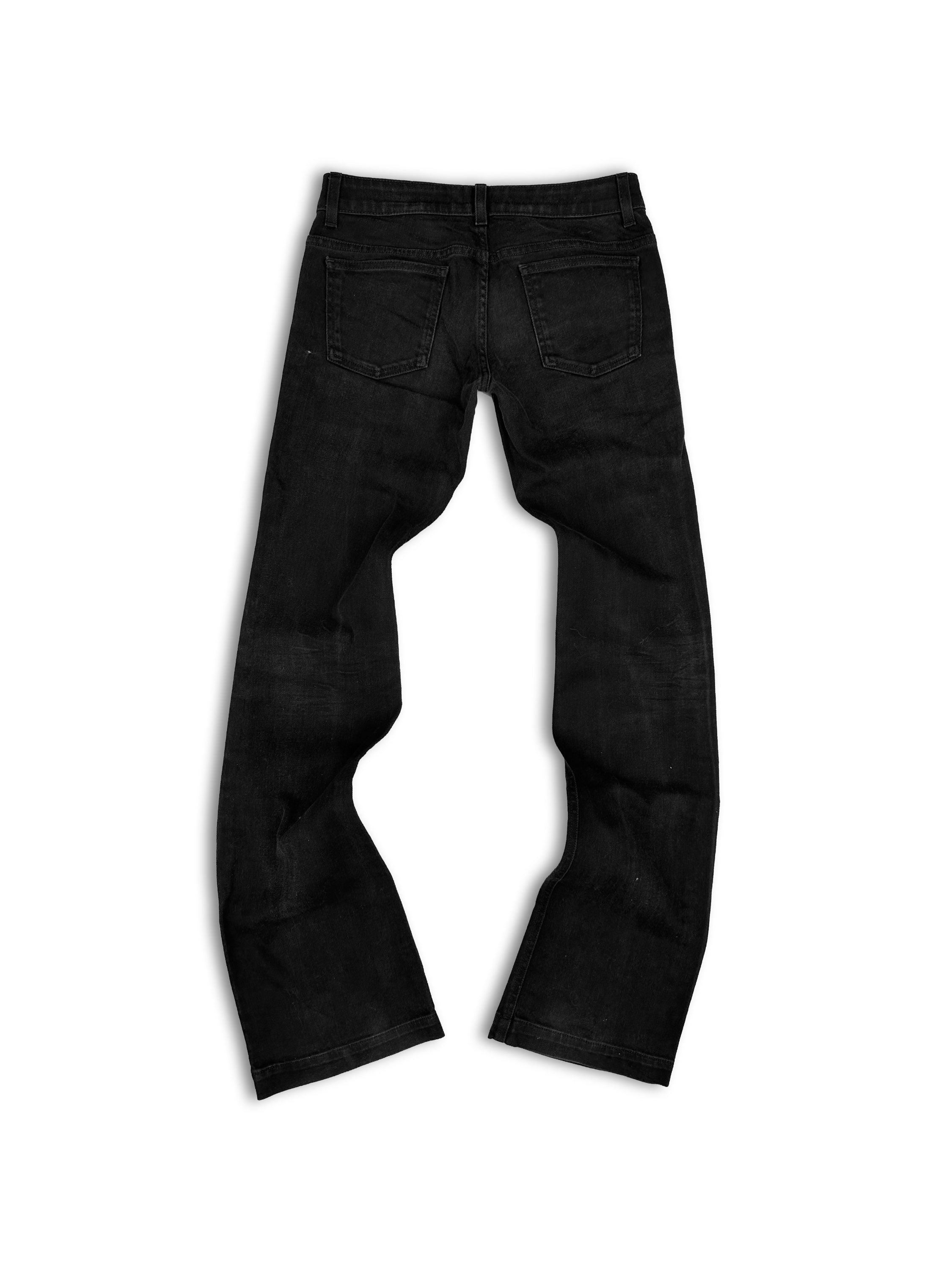 00s Gucci by Tom Ford Black Flared Leg Denim