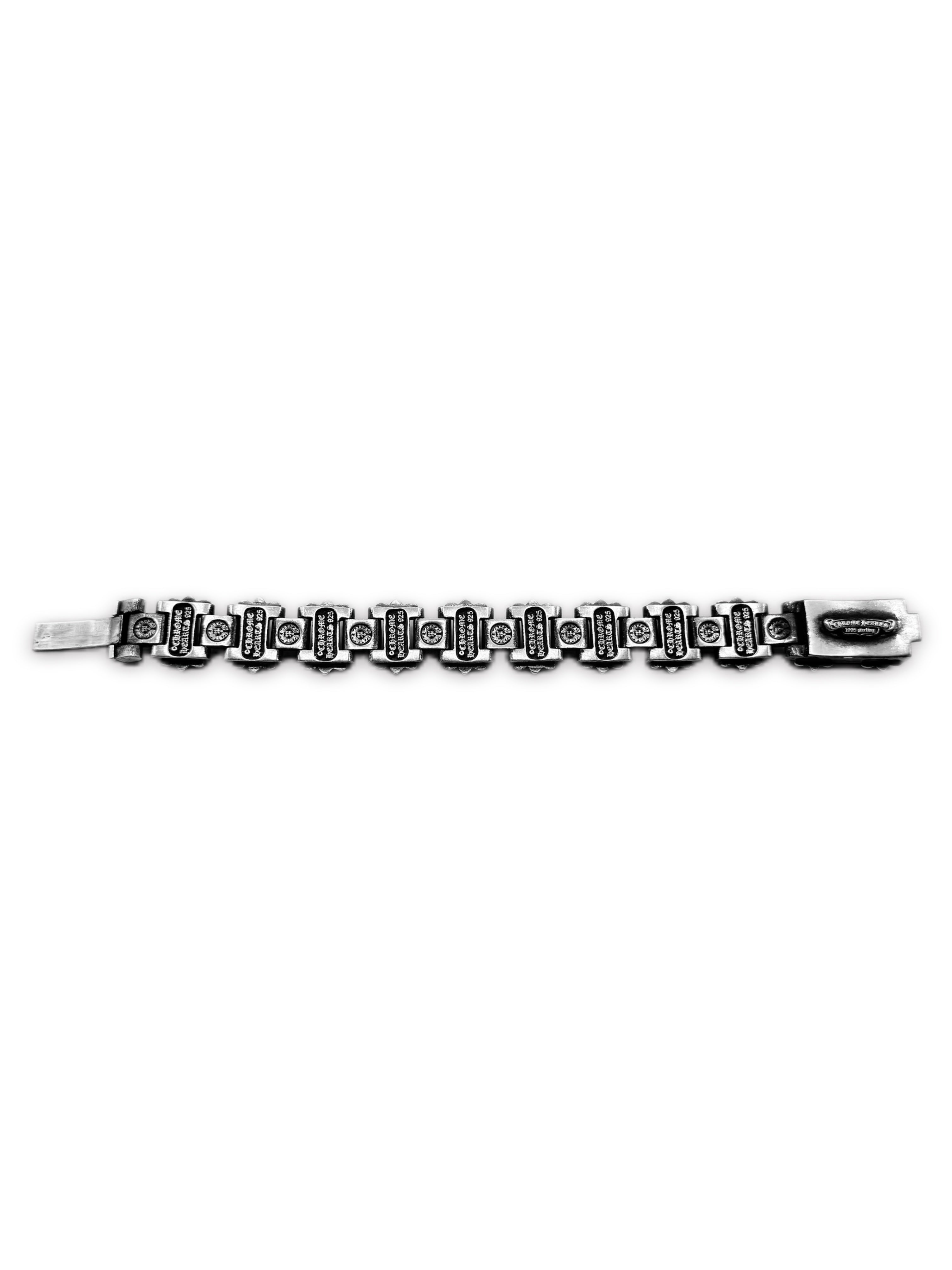 Chrome Hearts ‘H Link’ .925 Silver Fleur Plus Bracelet