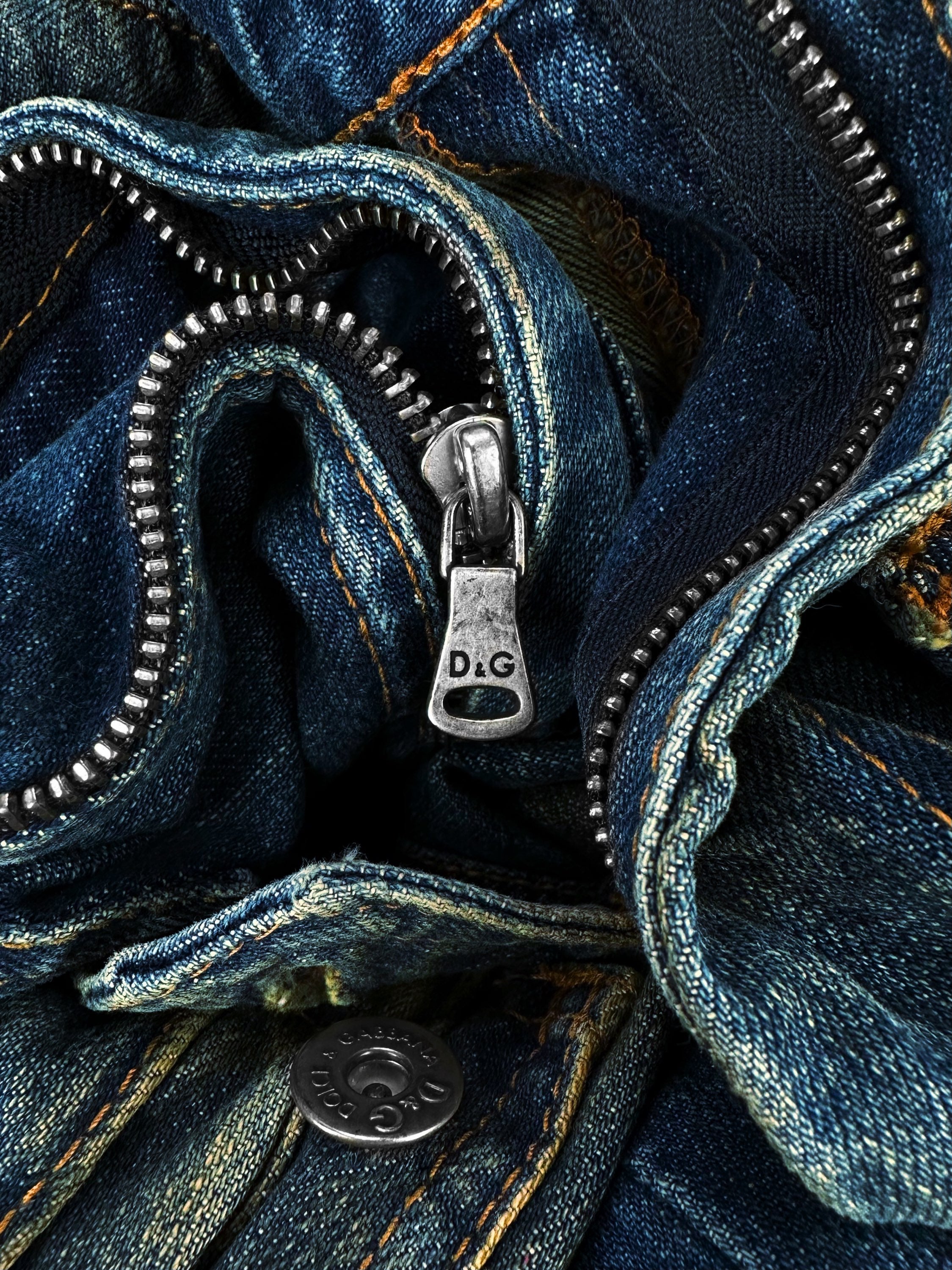 AW05 Dolce & Gabbana ‘3D’ Multi Pocket Reinforced Cargo Denim