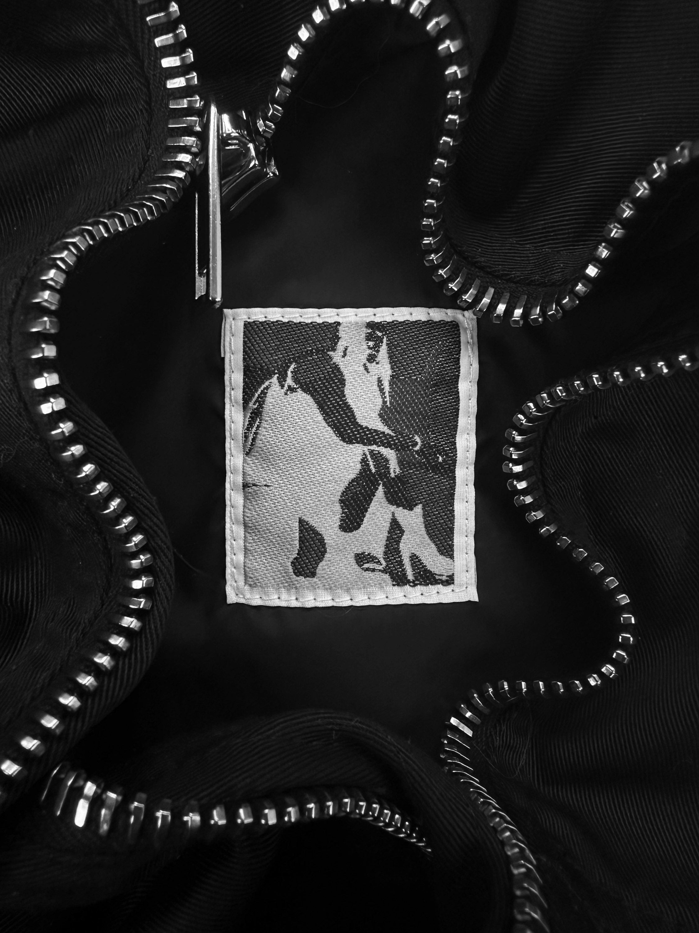 Rick Owens ‘DRKSHDW’ Black MA-1 Nylon Cargo Bomber Jacket