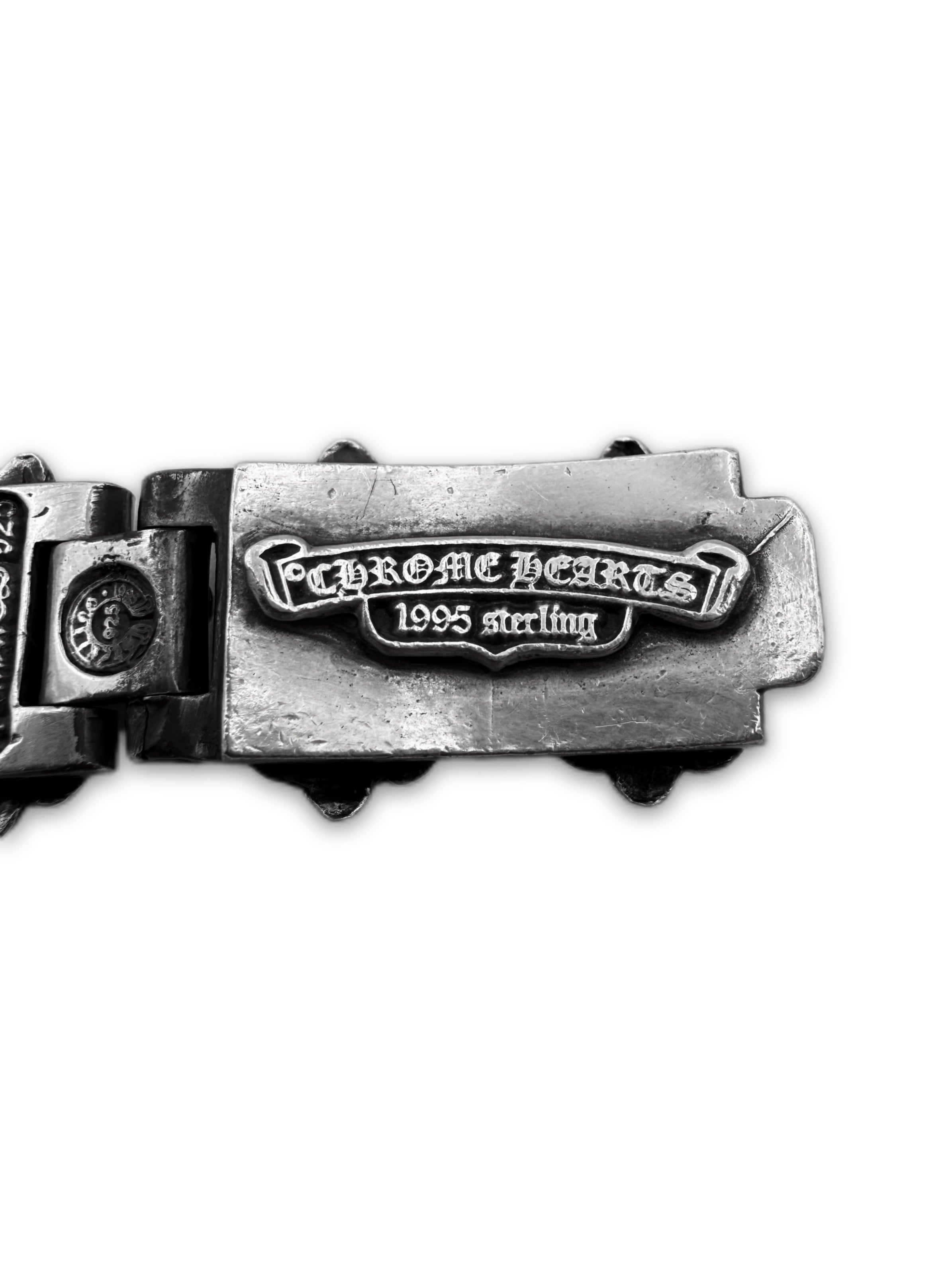 Chrome Hearts ‘Fleur’ H Link .925 Silver XL Bracelet
