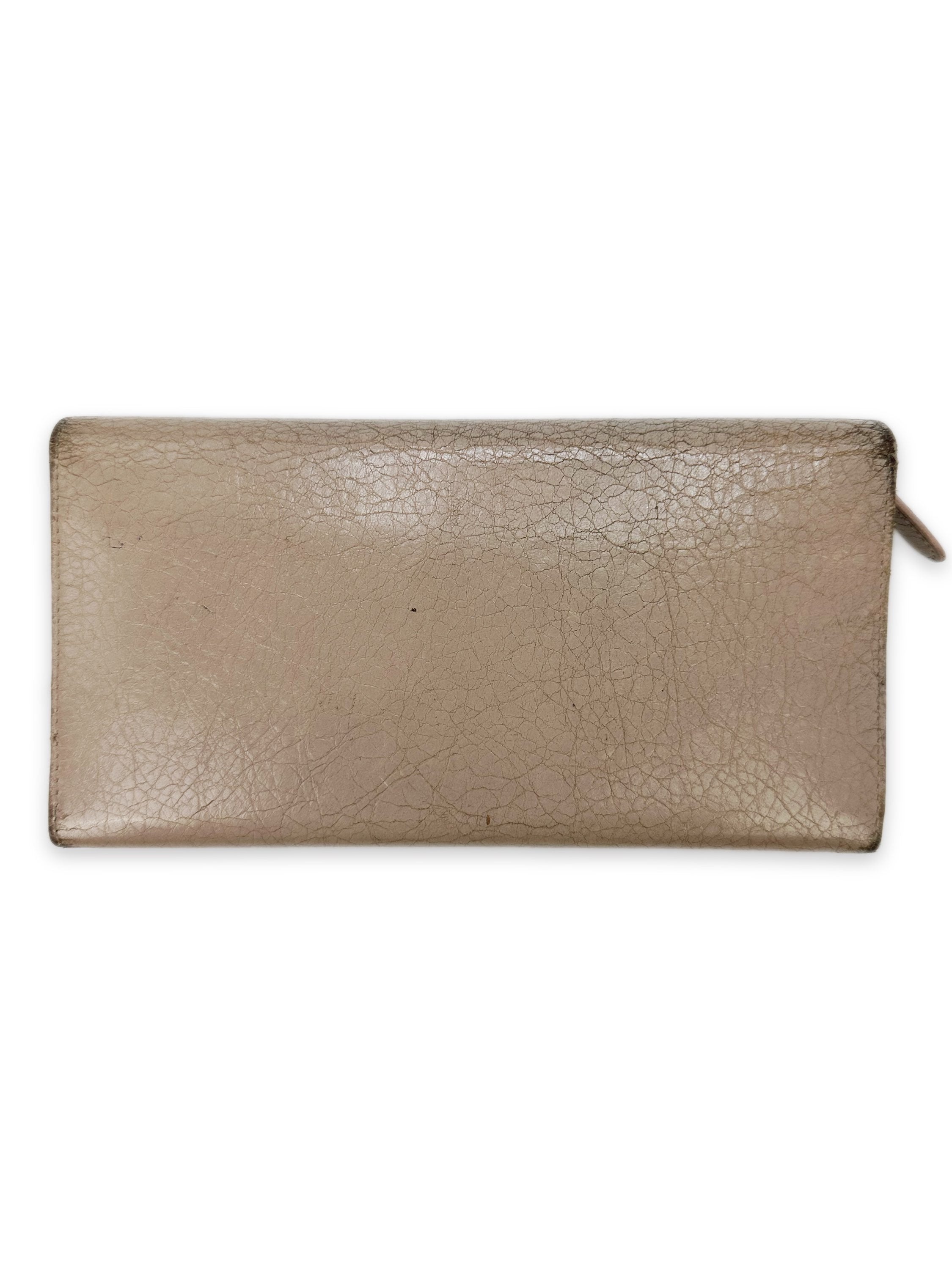 Balenciaga Tan Leather Bifold City Wallet