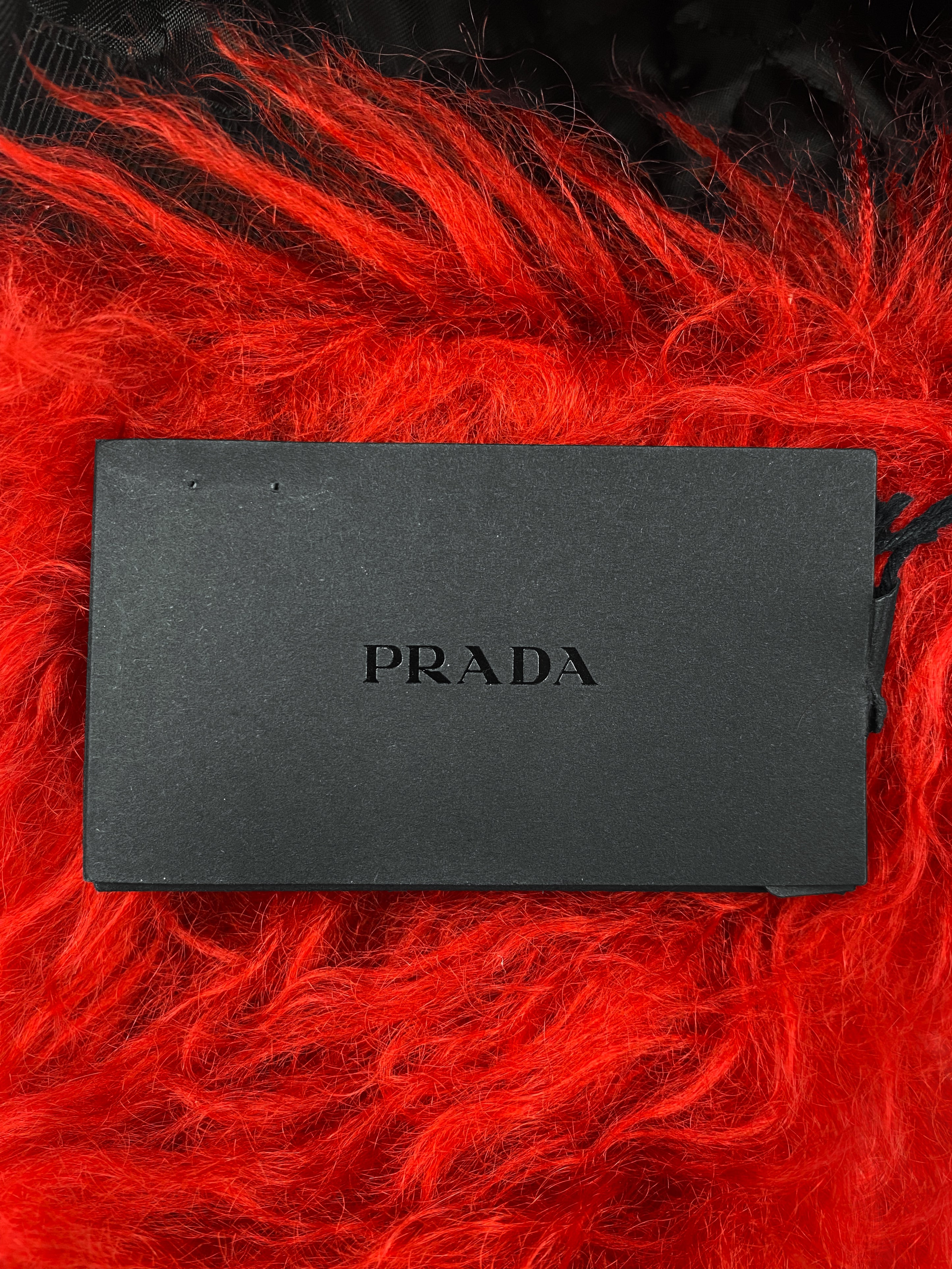FW19 Prada Faux Fur Urshanka Nylon Trapper Hat