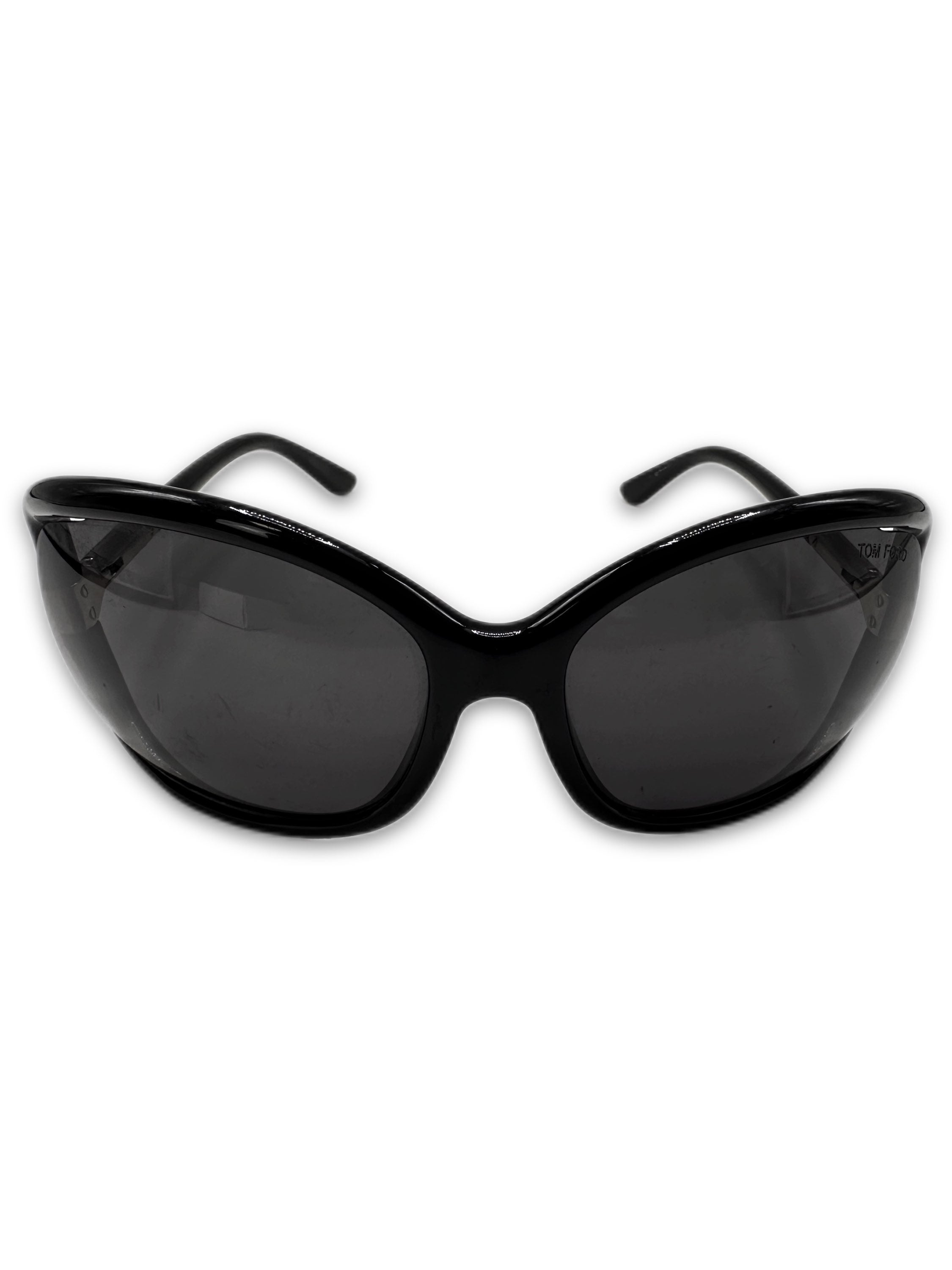 Tom Ford ‘Anais’ Cut Out Rounded Frame Sunglasses