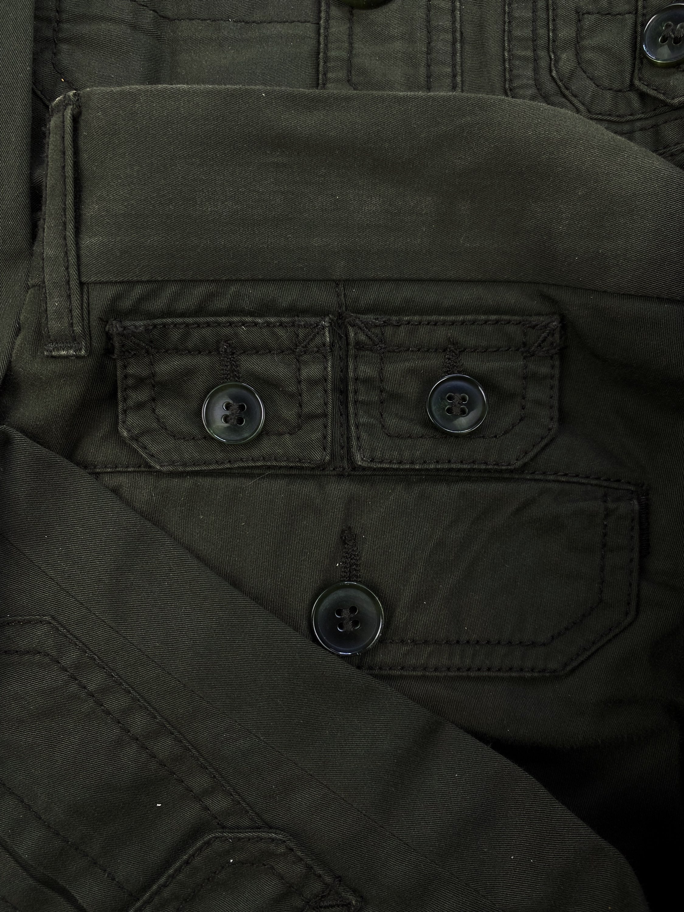 2000’s Dolce &amp; Gabbana Multi Cargo Pocket Olive Green Pants