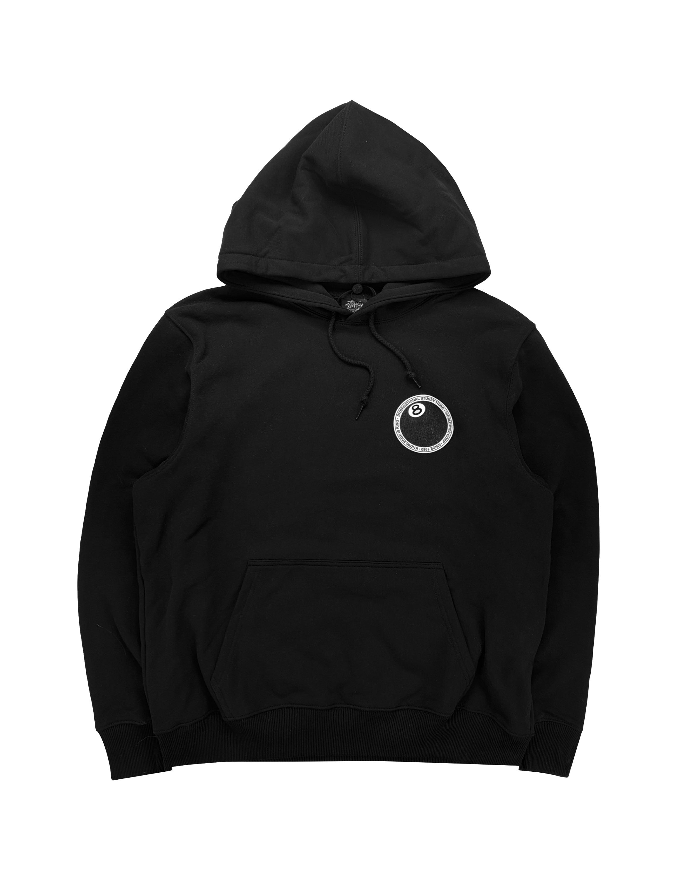 Stüssy 8 Ball Graphic Black Heavy Weight Hoodie