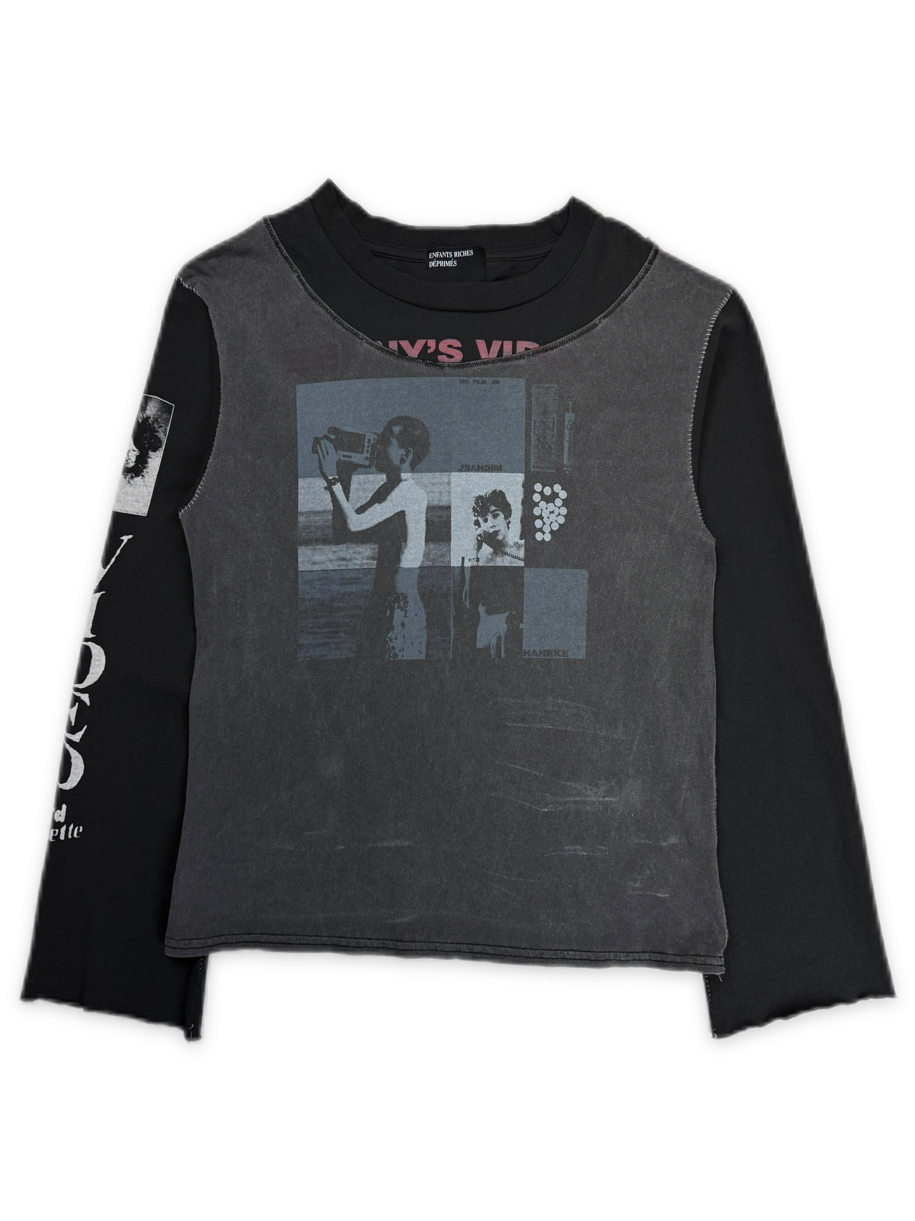 Enfants Riches Deprimes ‘Benny’s Video’ Michael Haneke Assemblage Long Sleeve