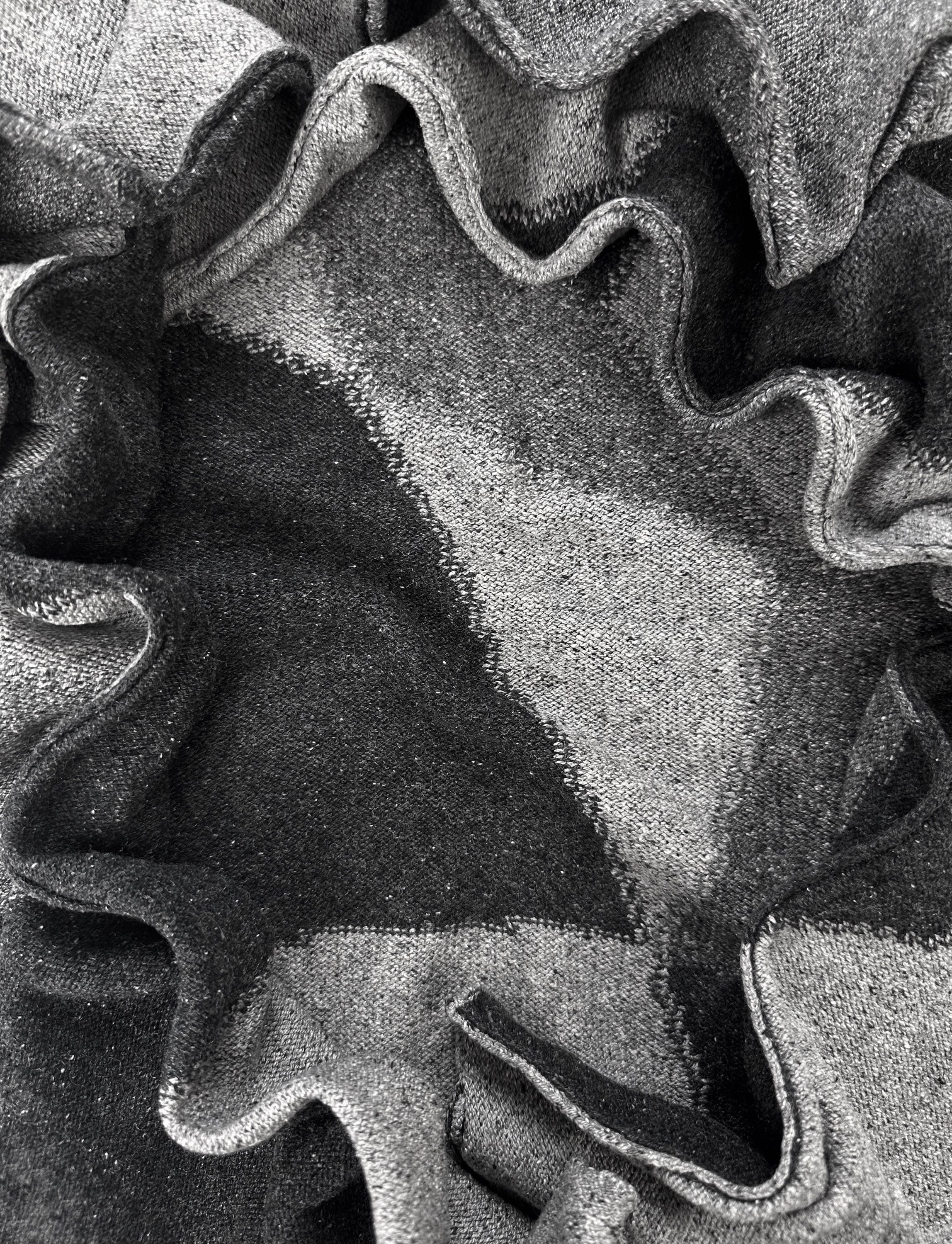SS12 Yohji Yamamoto Pour Homme ‘Geometric’ Abstract Knitted Sweater