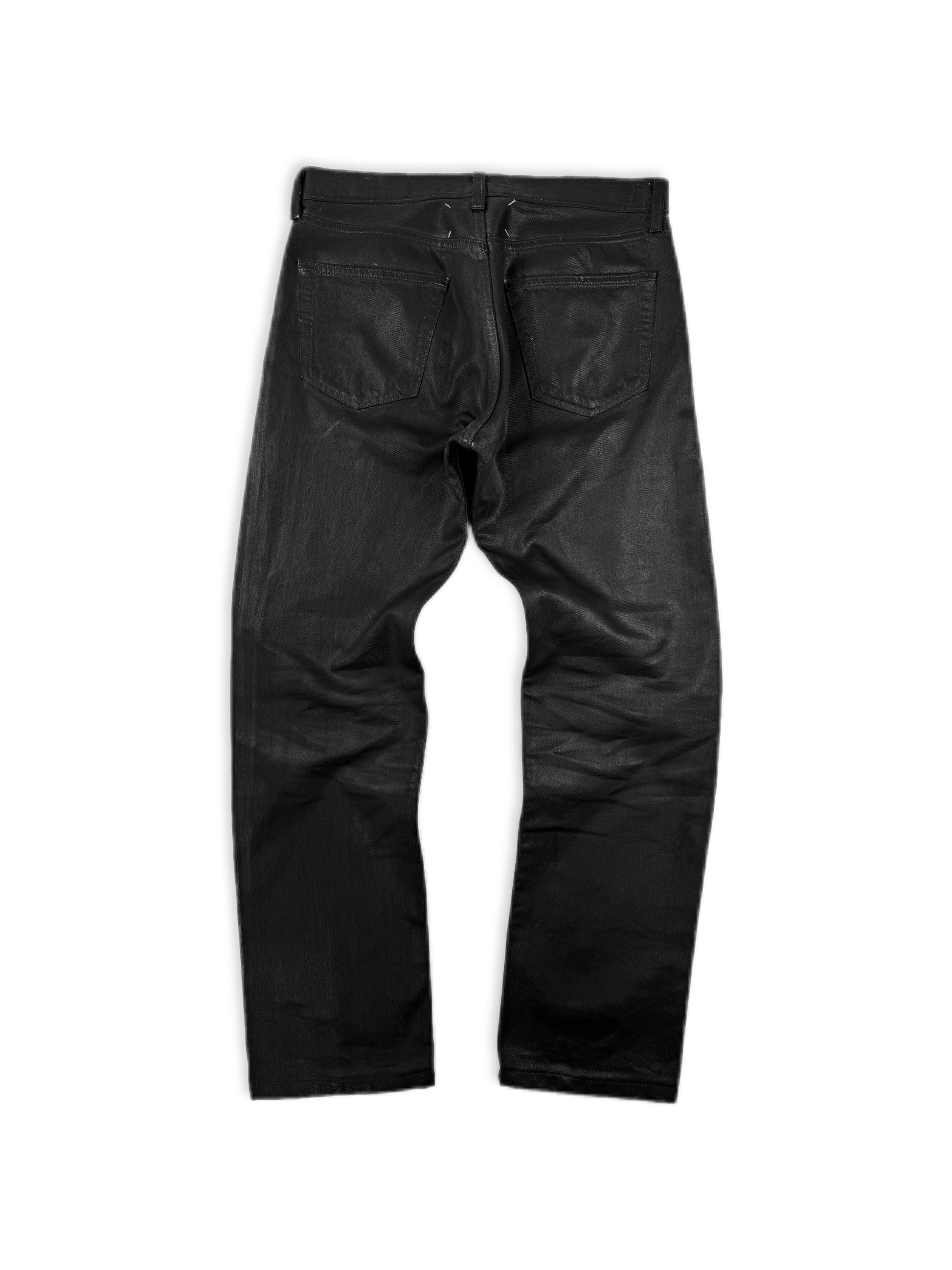 AW99 Maison Margiela Artisanal 0 Painted Black/Blue Denim
