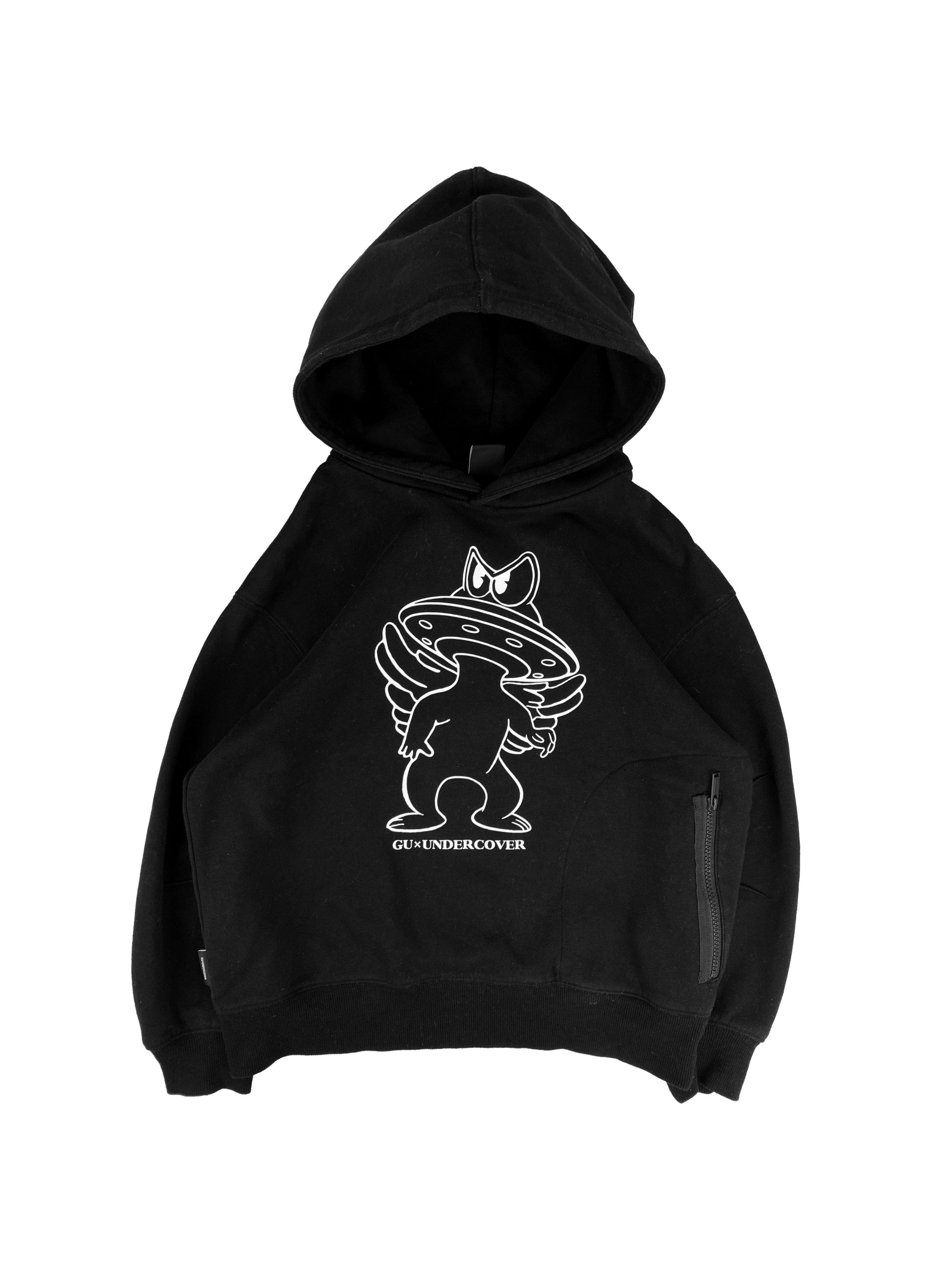 Undercover ‘Mushroom’ Black Heavyweight Spellout Hoodie