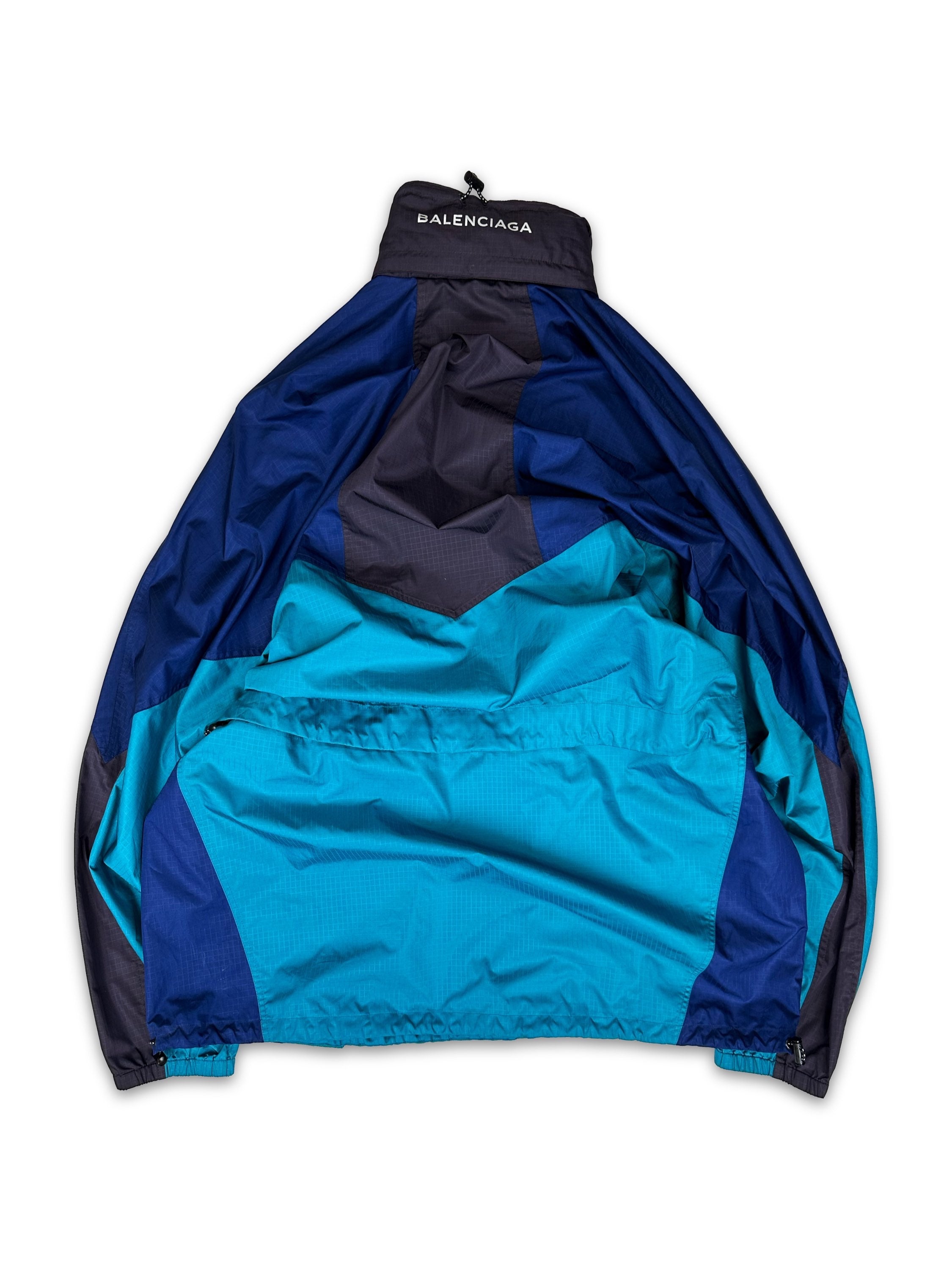 SS18 Balenciaga Two Tone Quarter-zip Anorak Jacket