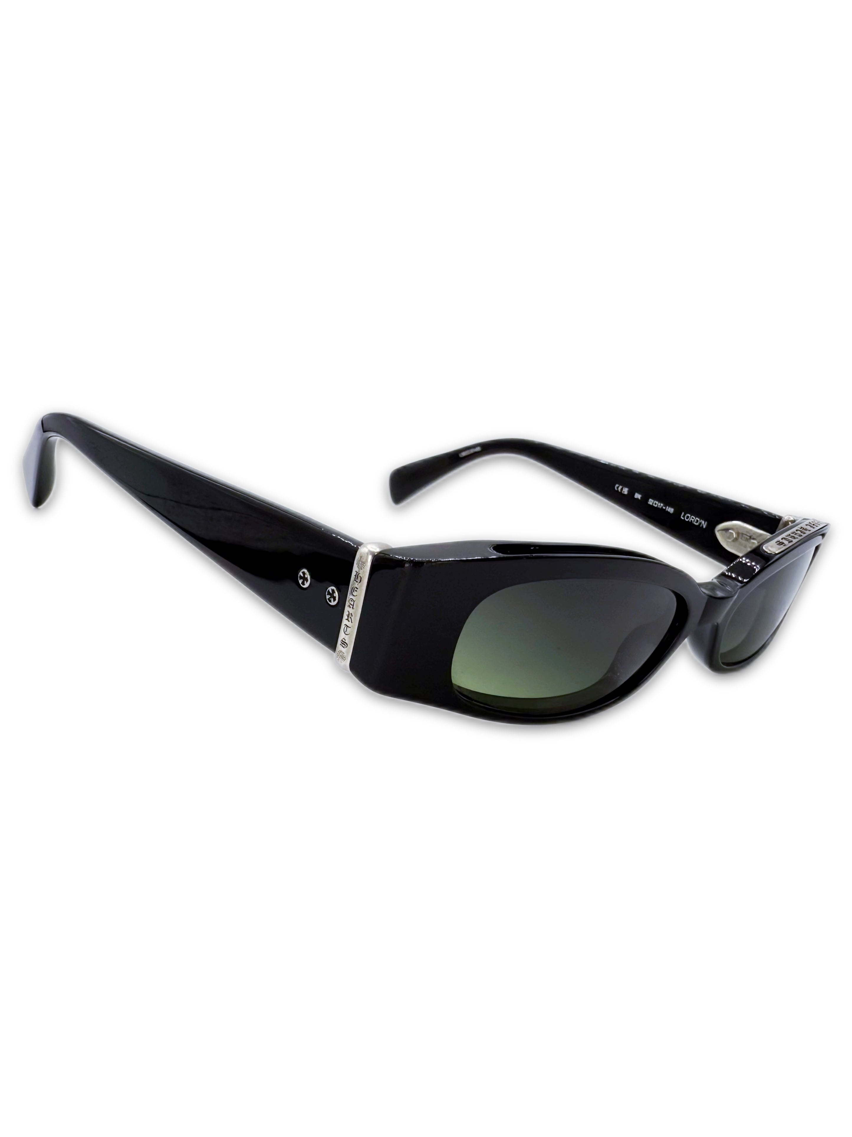 Chrome Hearts Lord’n .925 Silver Green Tint Oval Sunglasses