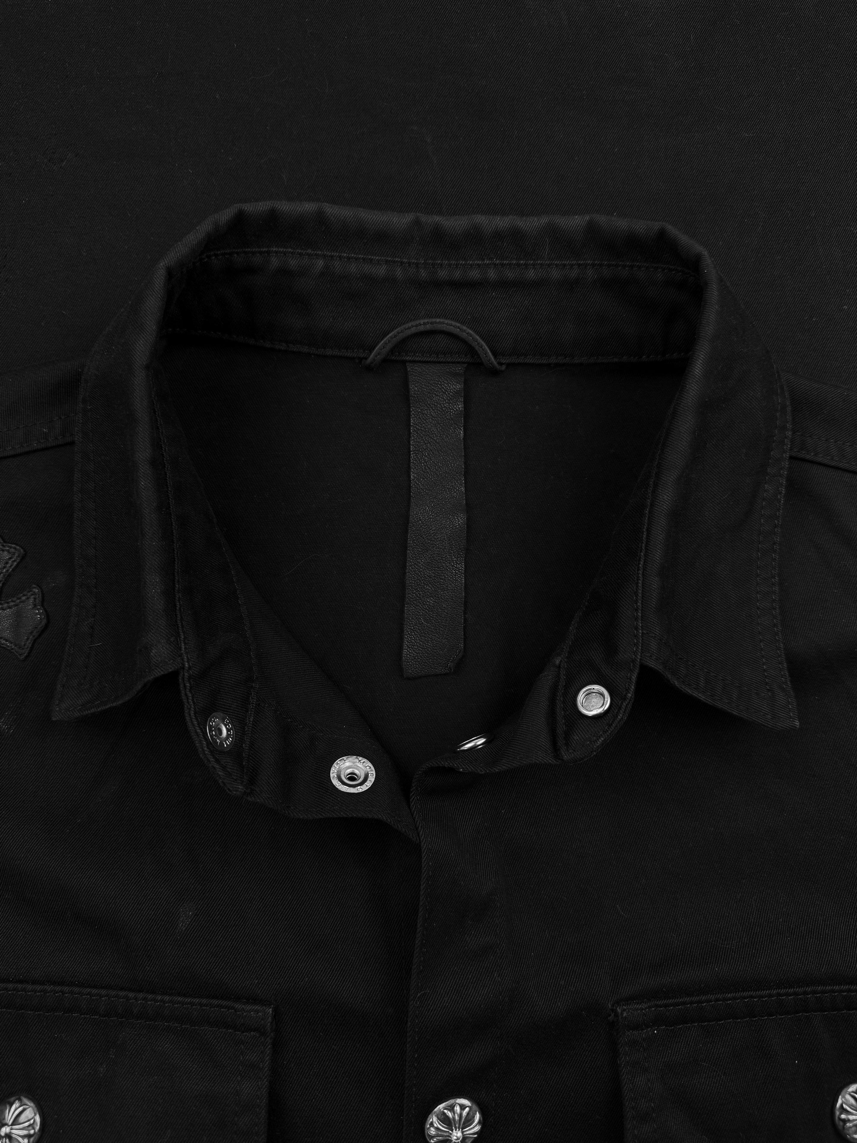 Chrome Hearts Work Dog Cheetah Cross Patch Canvas Jacket