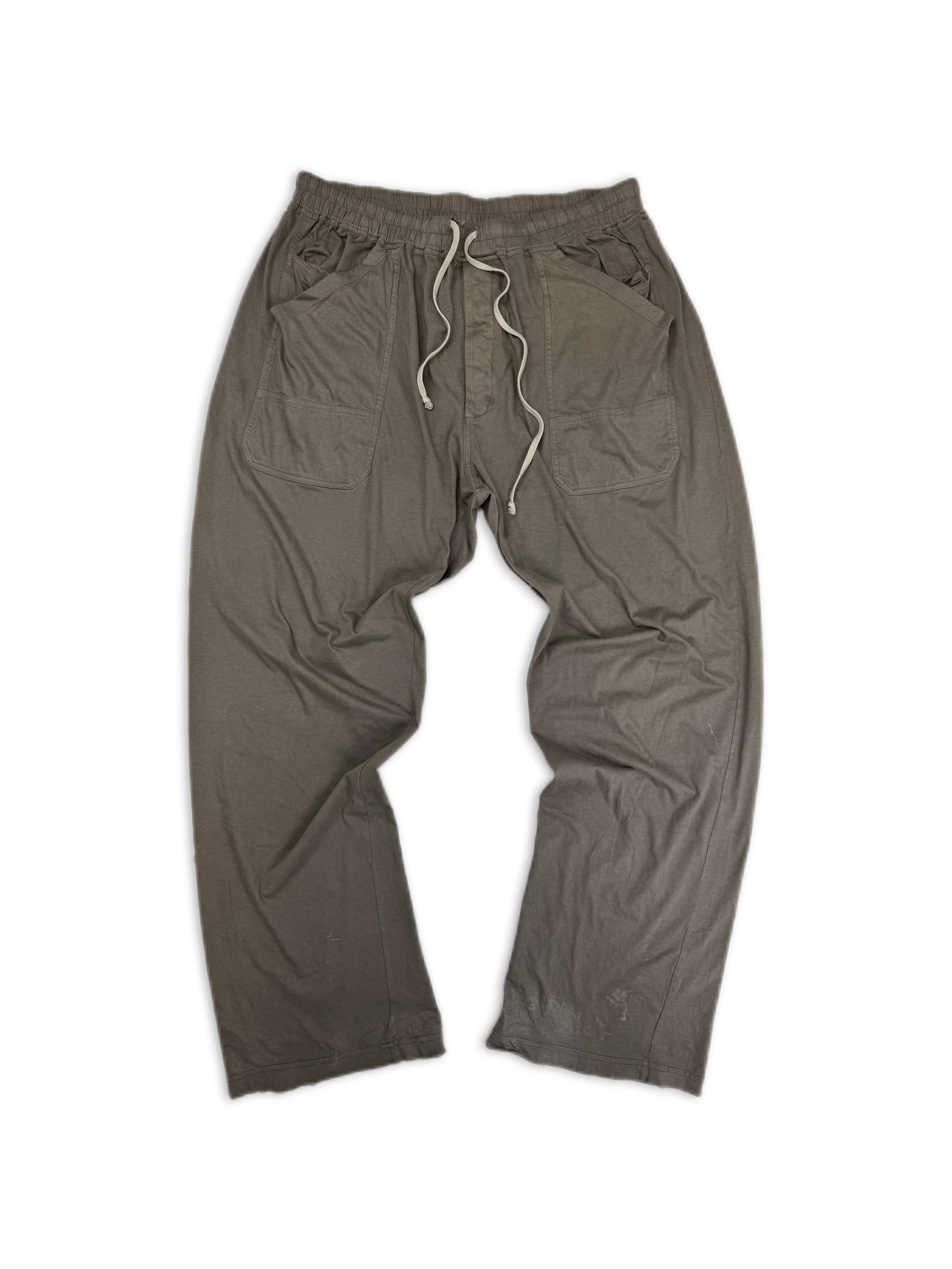 Rick Owens Beige Wide Leg Elasticated Lounge Sweat Pants