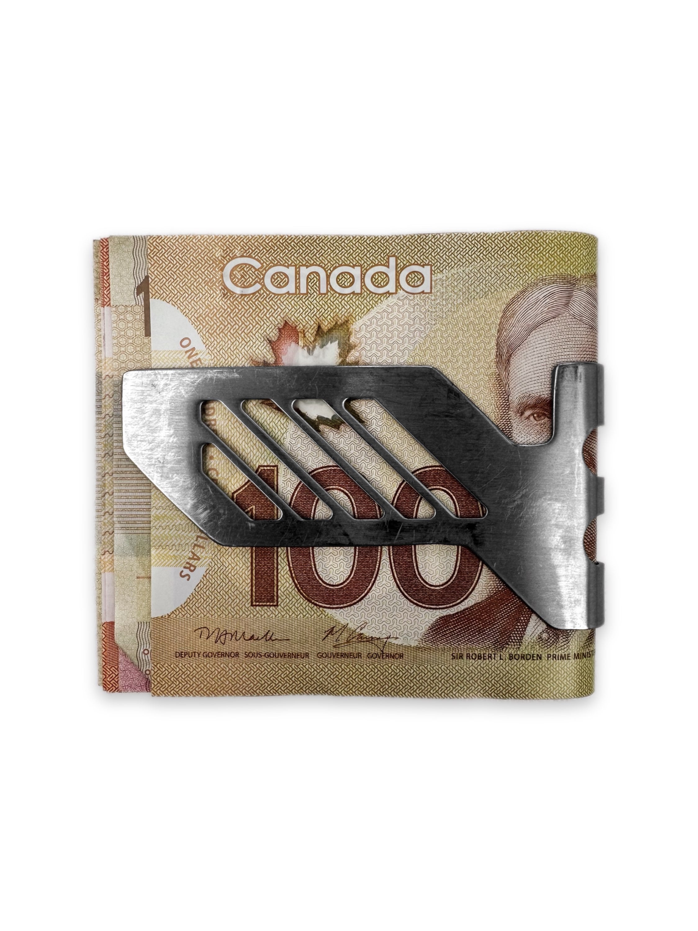 2014 Oakley ‘Metal Works’ Stainless Steel Perforated Money Clip