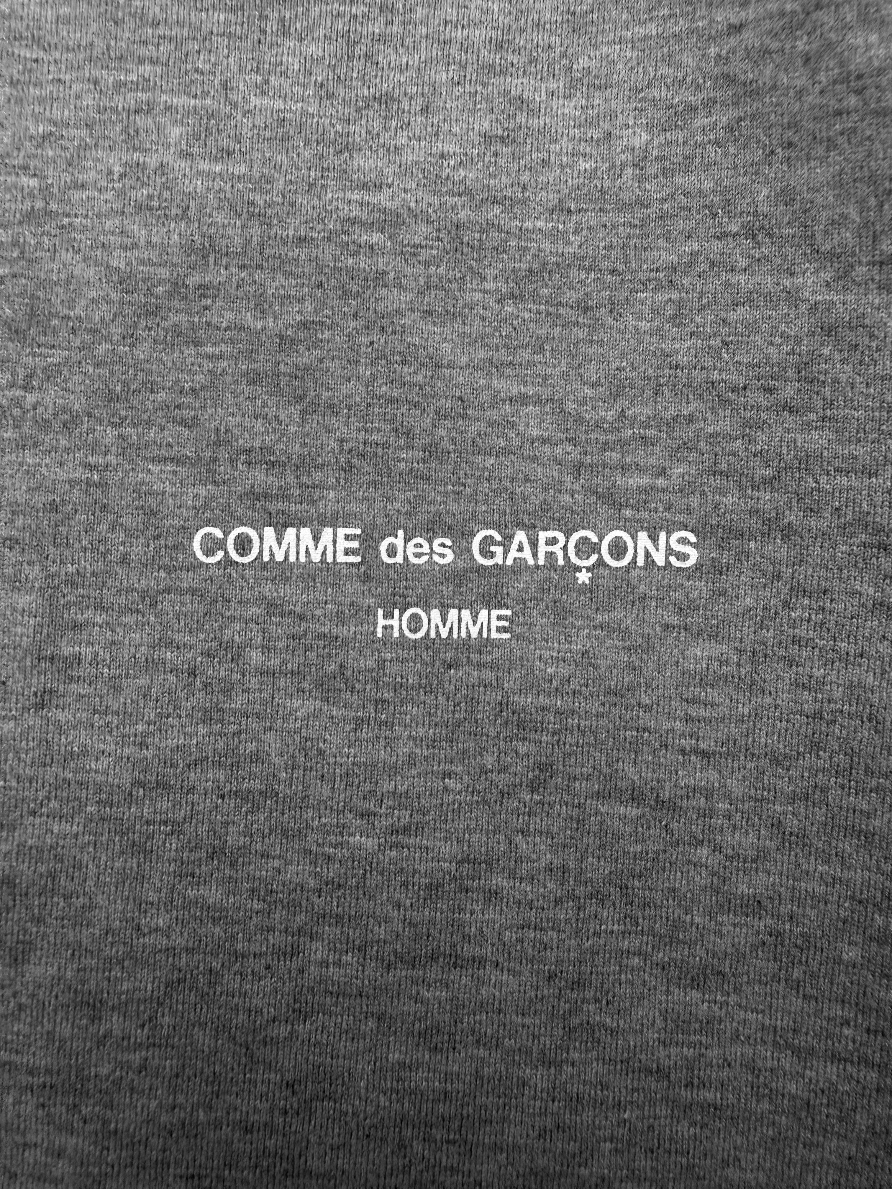 Comme des Garçons Homme Grey ‘Logo’ T-Shirt