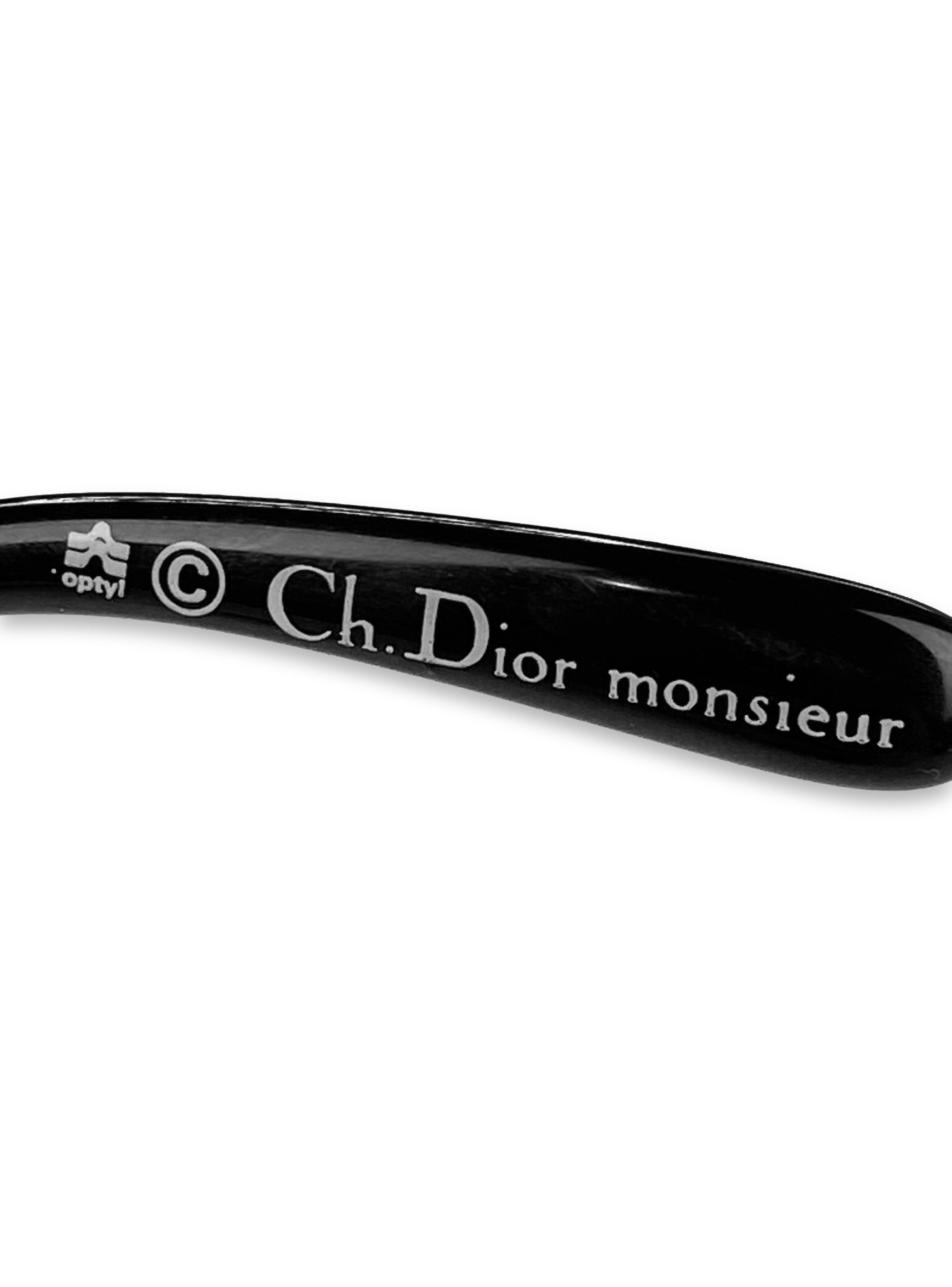 00s Dior Aviator Black Rounded Gradient Tint Sunglasses