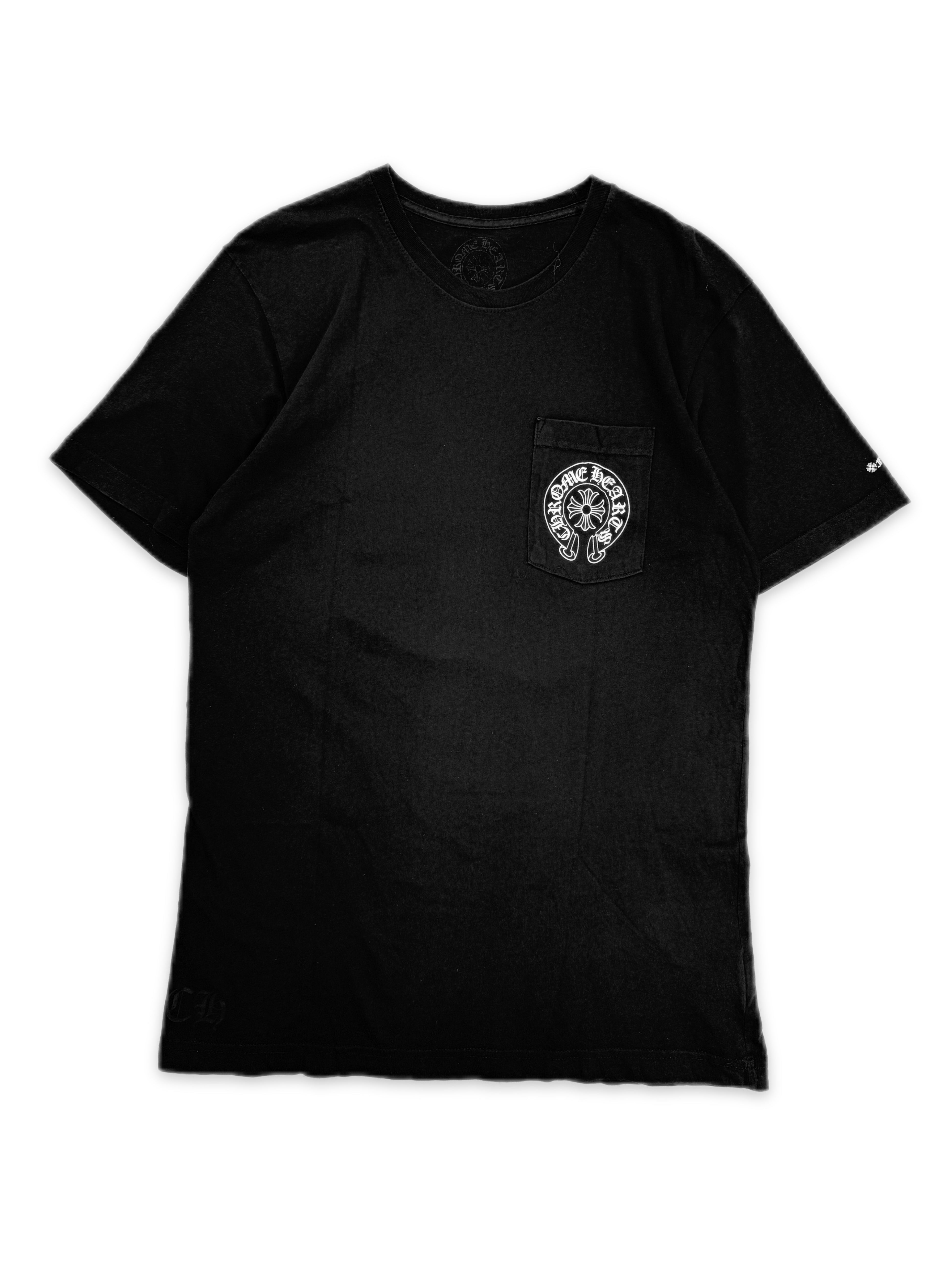 Chrome Hearts Horseshoe Logo Black Graphic T-Shirt