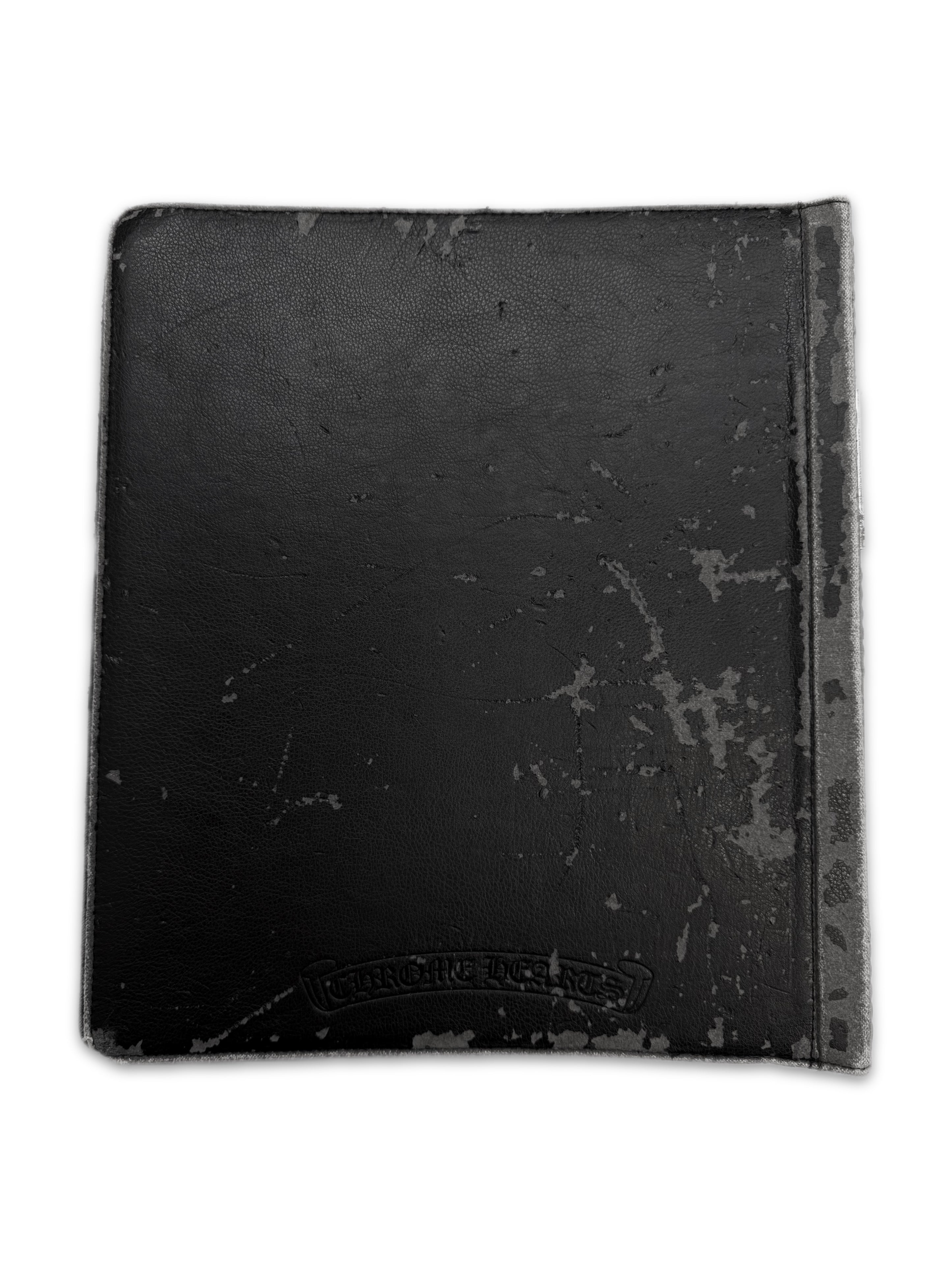Chrome Hearts Horseshoe Leather Silver Black Folder Binder