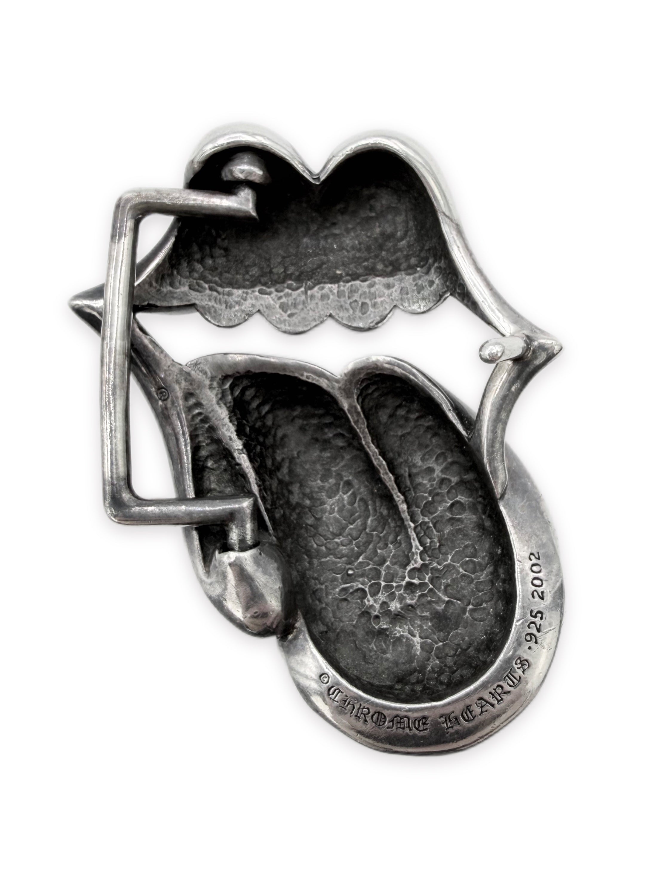 Chrome Hearts x Rolling Stones ‘Tongue &amp; Lips’ .925 Silver Belt Buckle