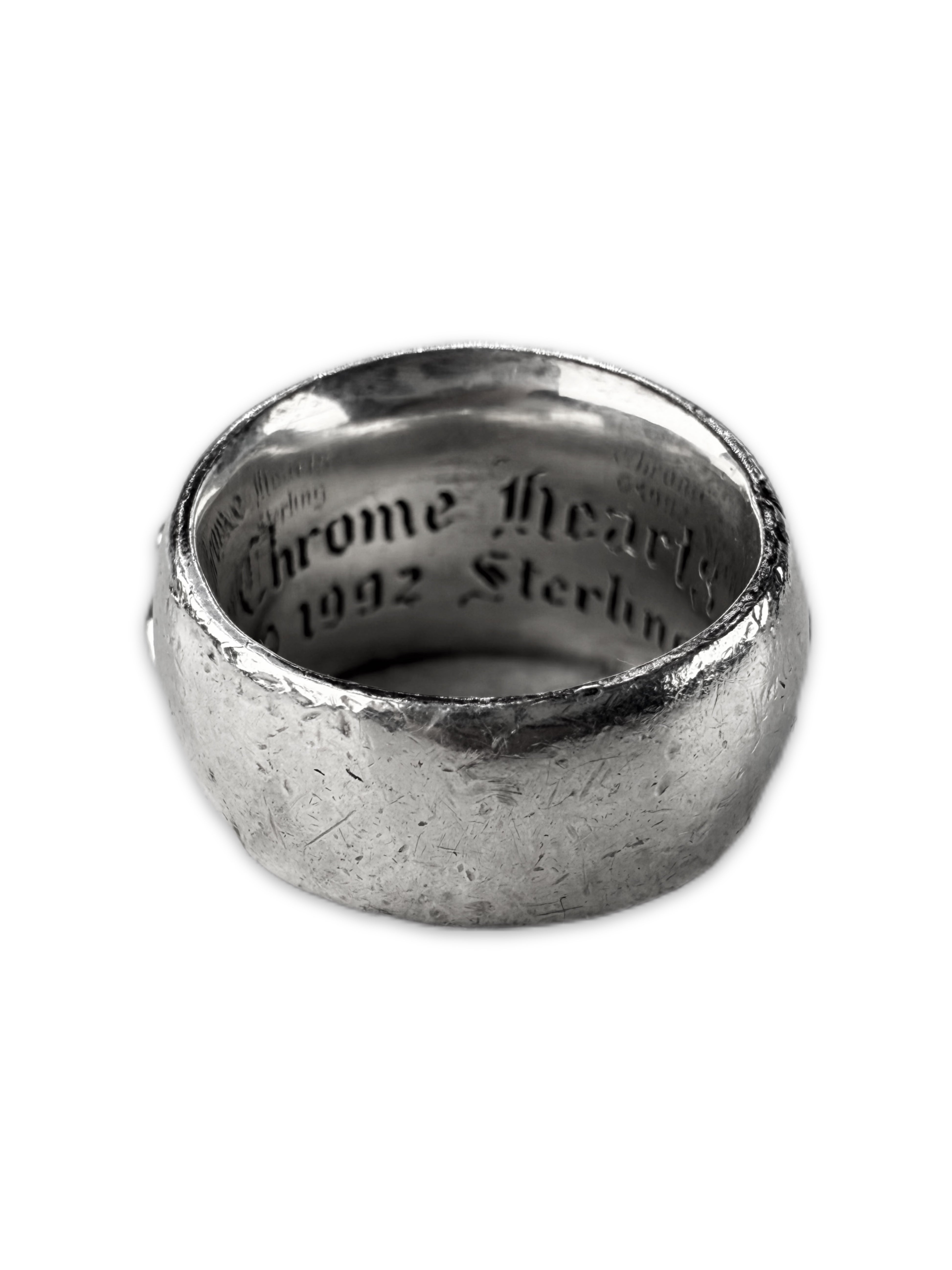 Chrome Hearts Pavè Ruby Factory Set ‘Floral’ .925 Silver Ring