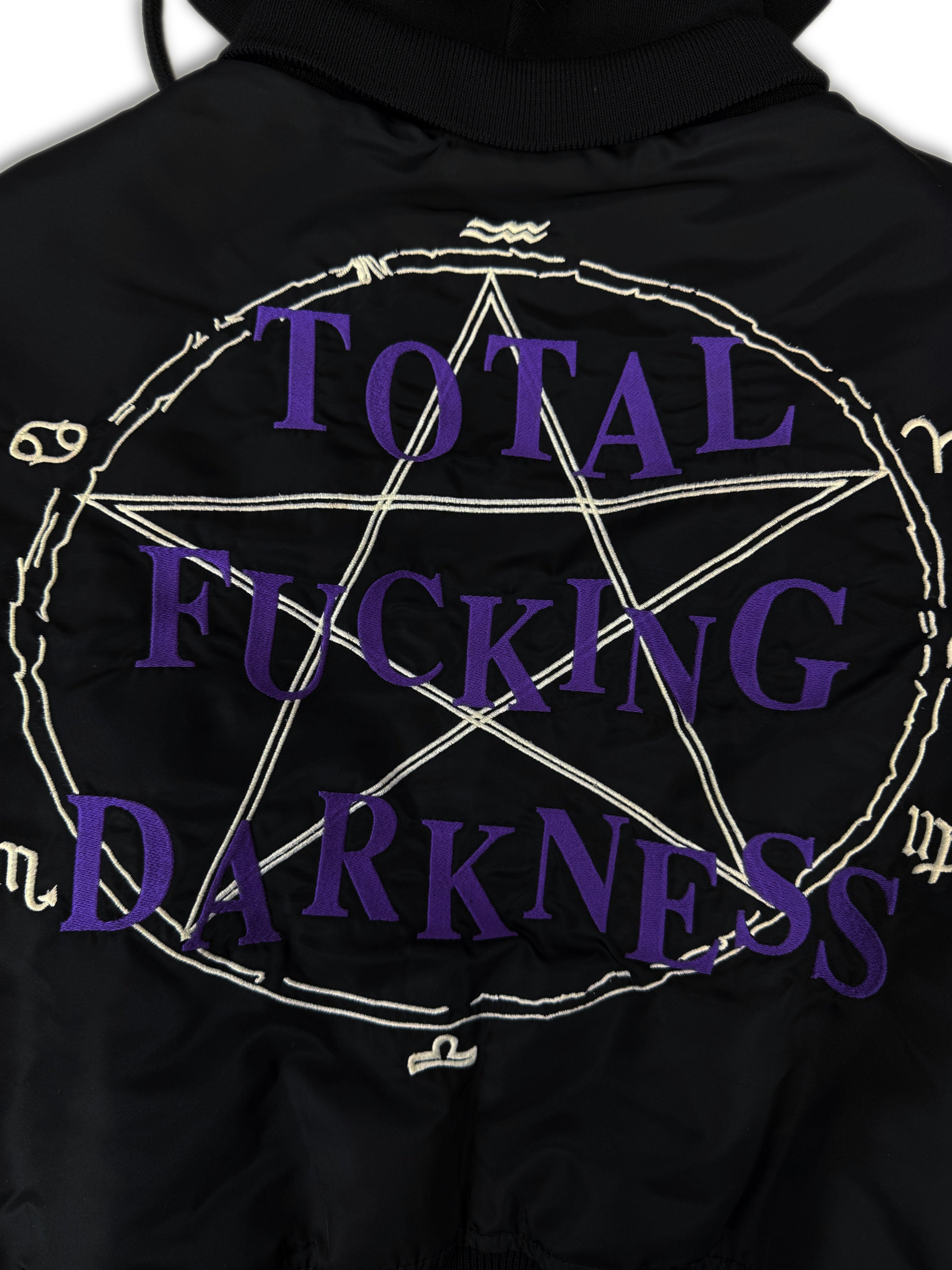 AW17 Vetements Femme ‘Total Fucking Darkness’ Pentagram Bomber Jacket