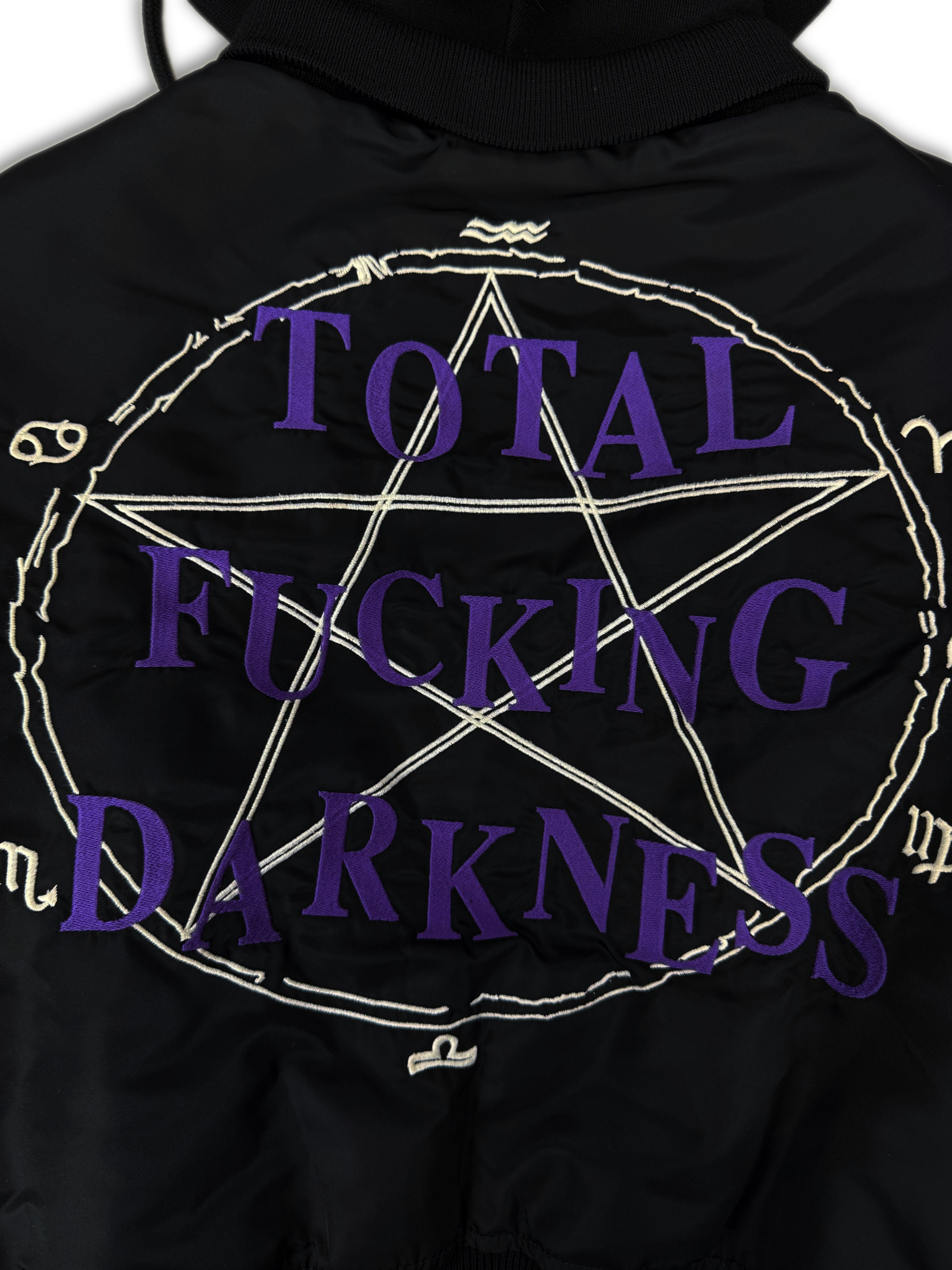 AW17 Vetements Femme ‘Total Fucking Darkness’ Pentagram Bomber Jacket