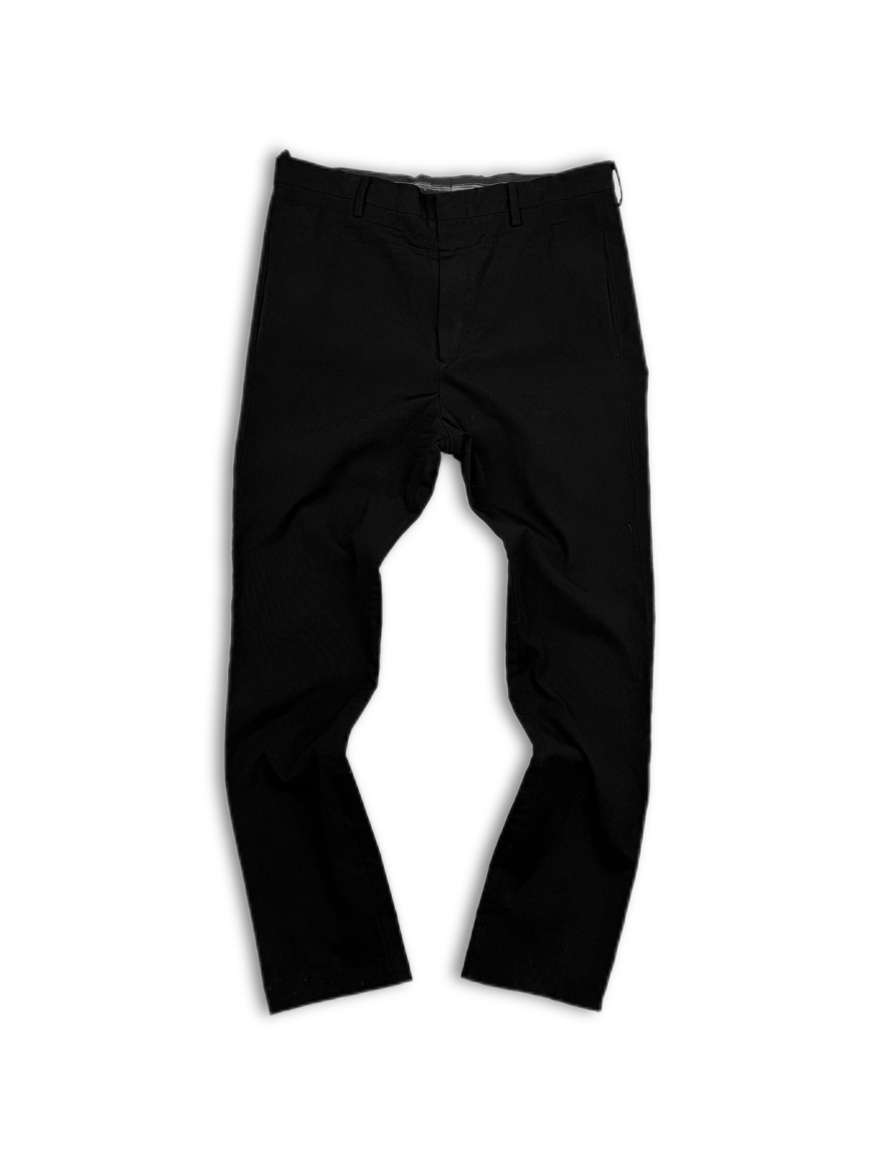 AW14 Deepti Zipper Fly Black P-035 Virgin Wool Pants
