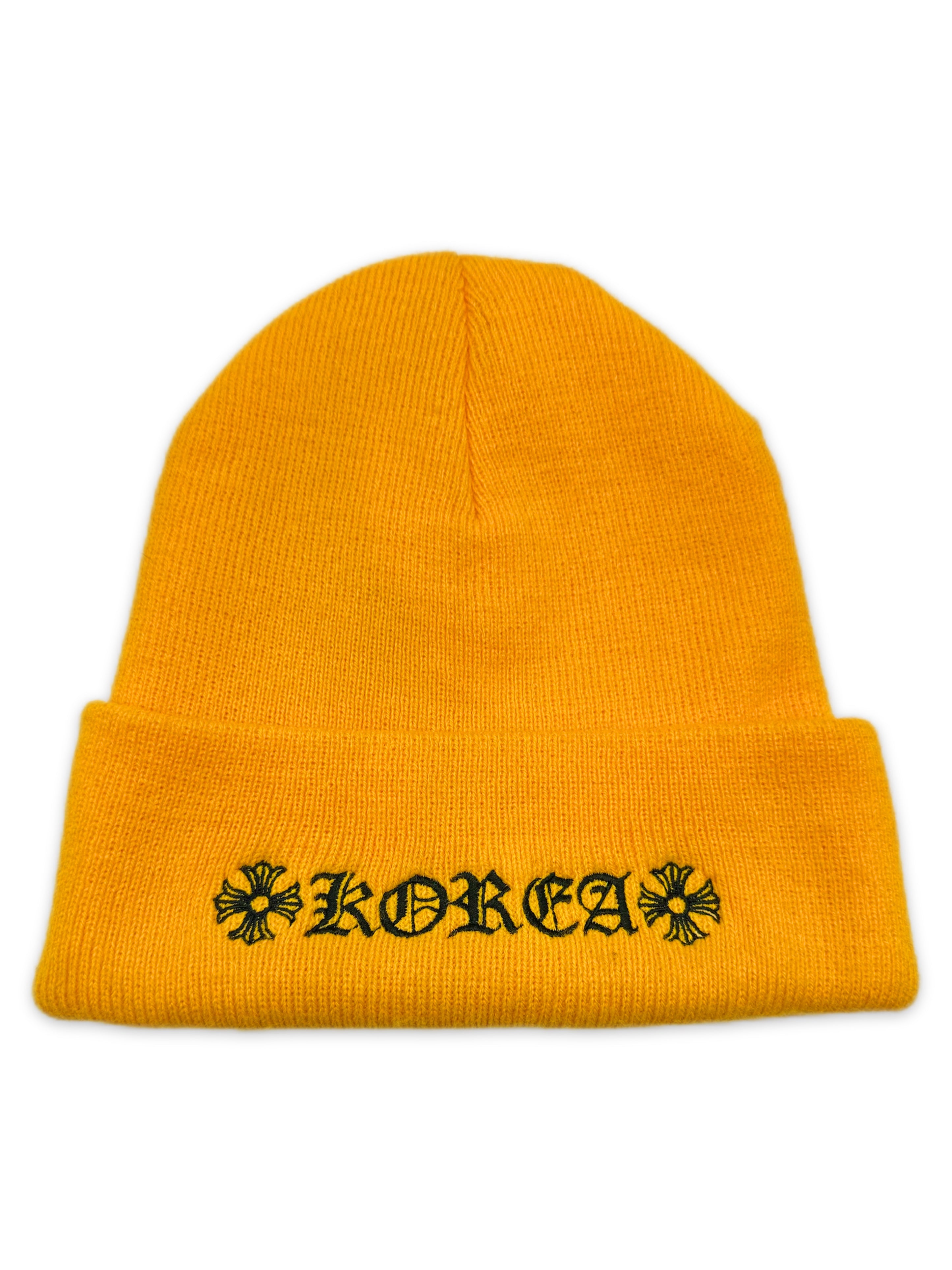 Chrome Hearts South Korea Exclusive Yellow Embroidered Beanie