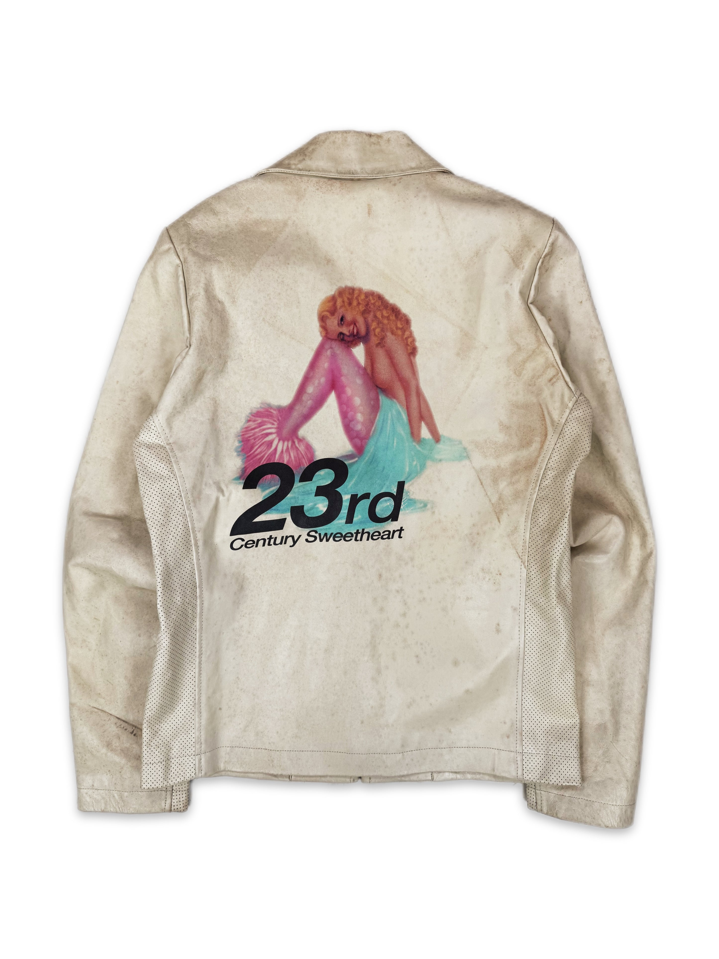 AW10 Yohji Yamamoto 23rd Century Sweetheart Pin Up Leather Jacket