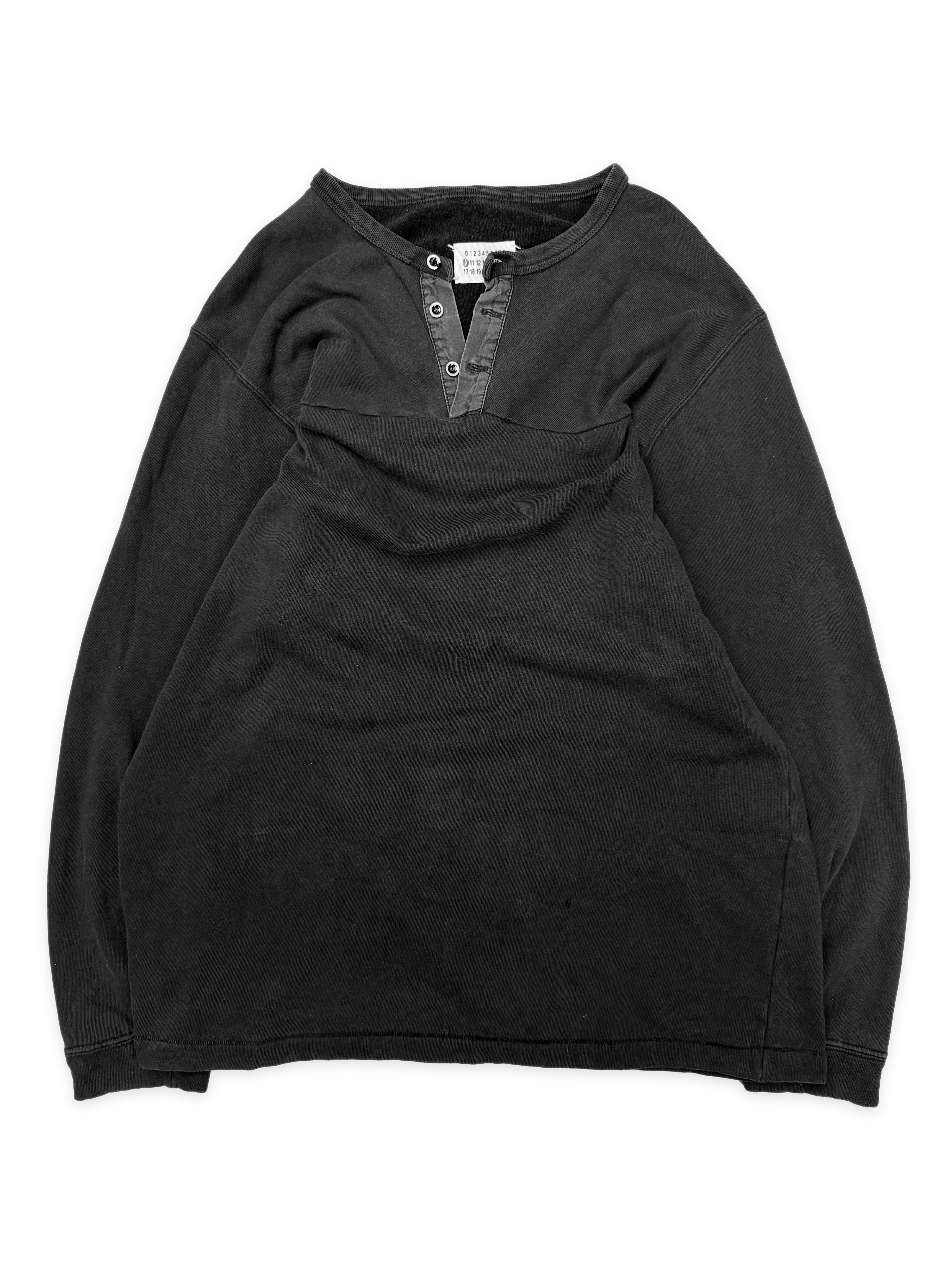 AW06 Maison Margiela Reconstructed Hybrid Henley Crewneck