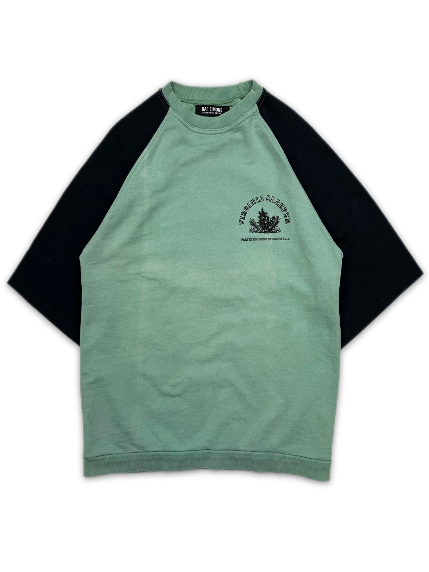 AW02 Raf Simons ‘Virginia Creeper’ Mint Raglan T-Shirt
