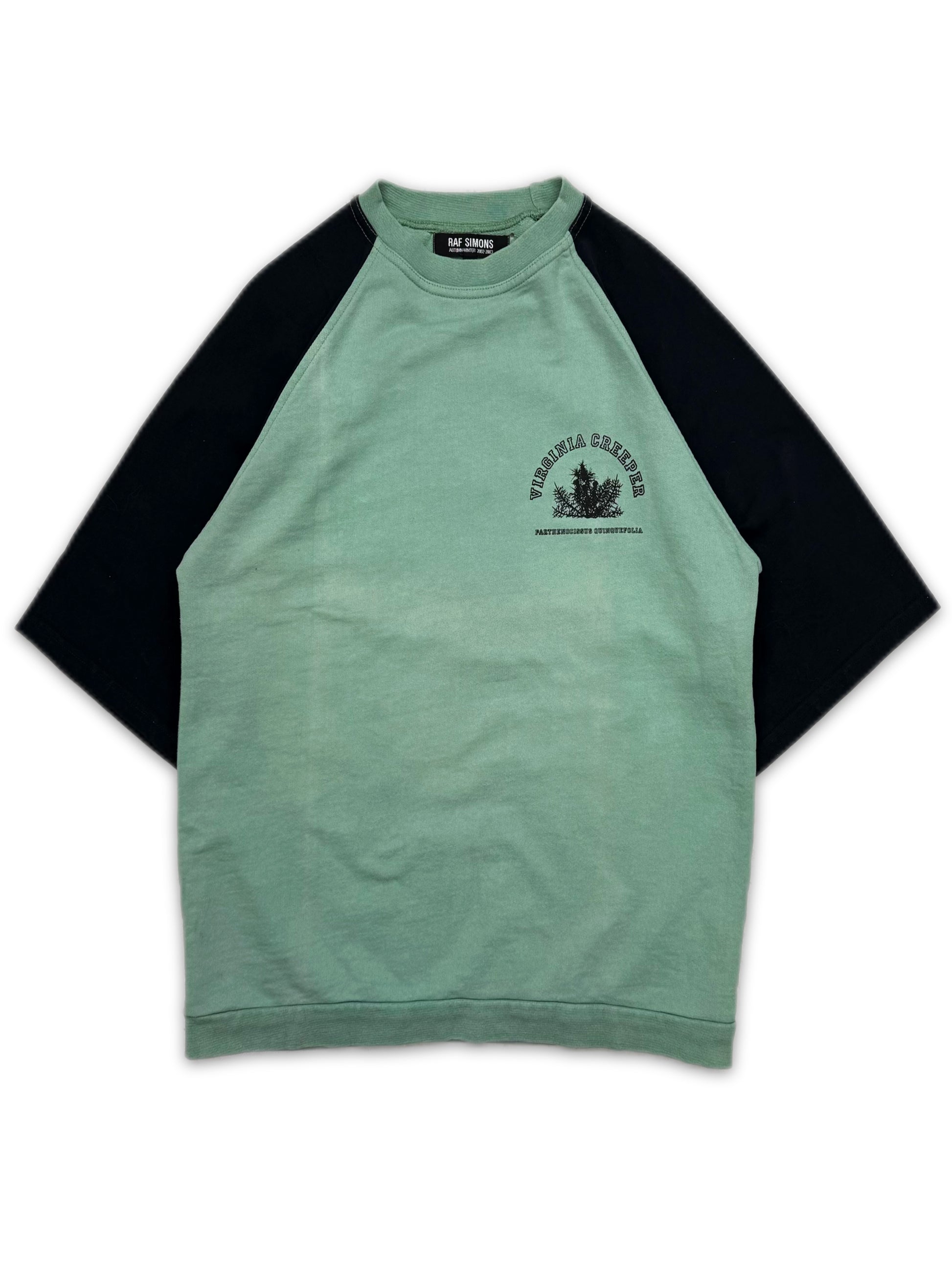AW02 Raf Simons ‘Virginia Creeper’ Mint Raglan T-Shirt