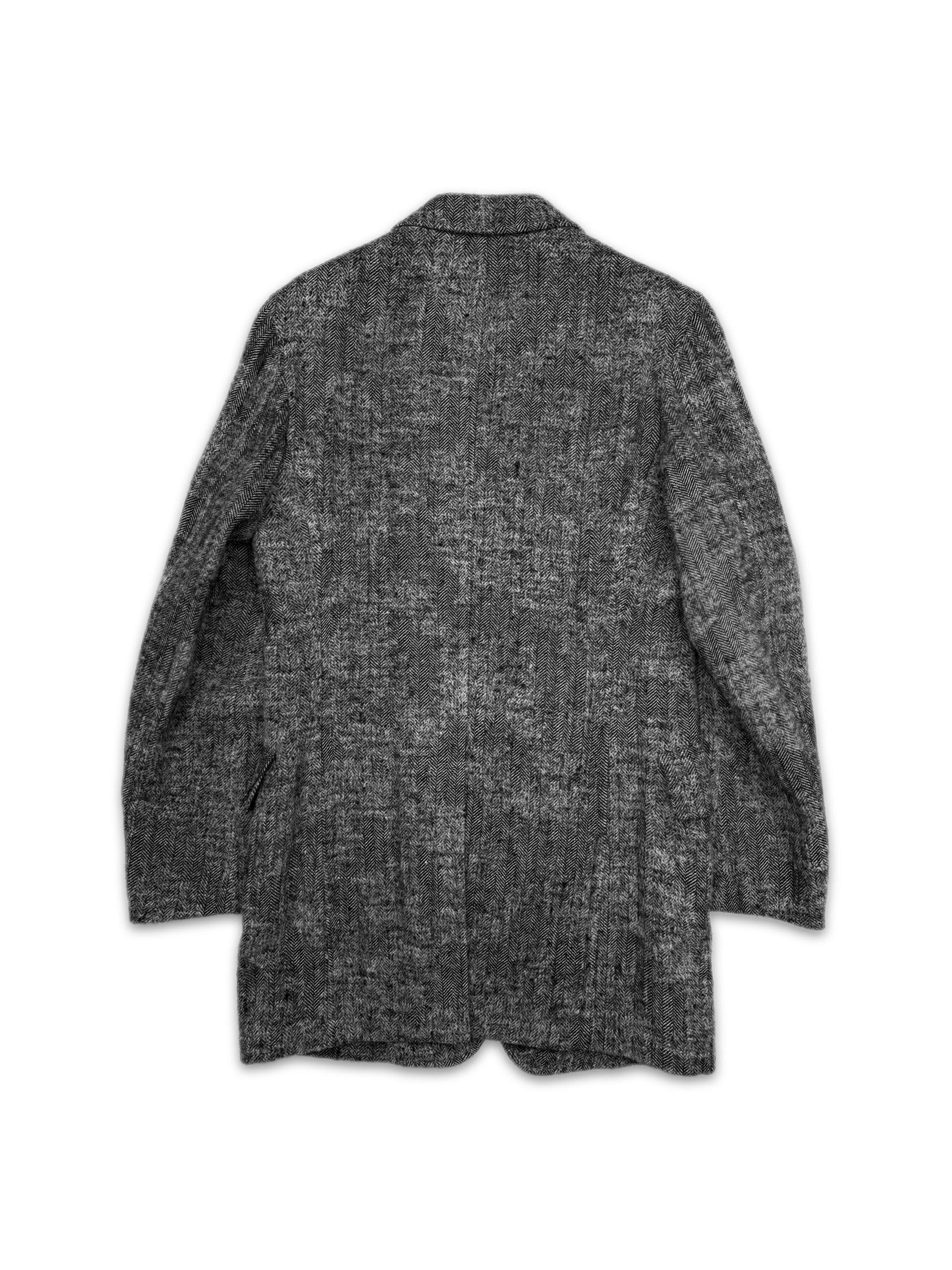 AW11 Yohji Yamamoto Homme ‘Many Buttons’ Harringbone Wool Jacket