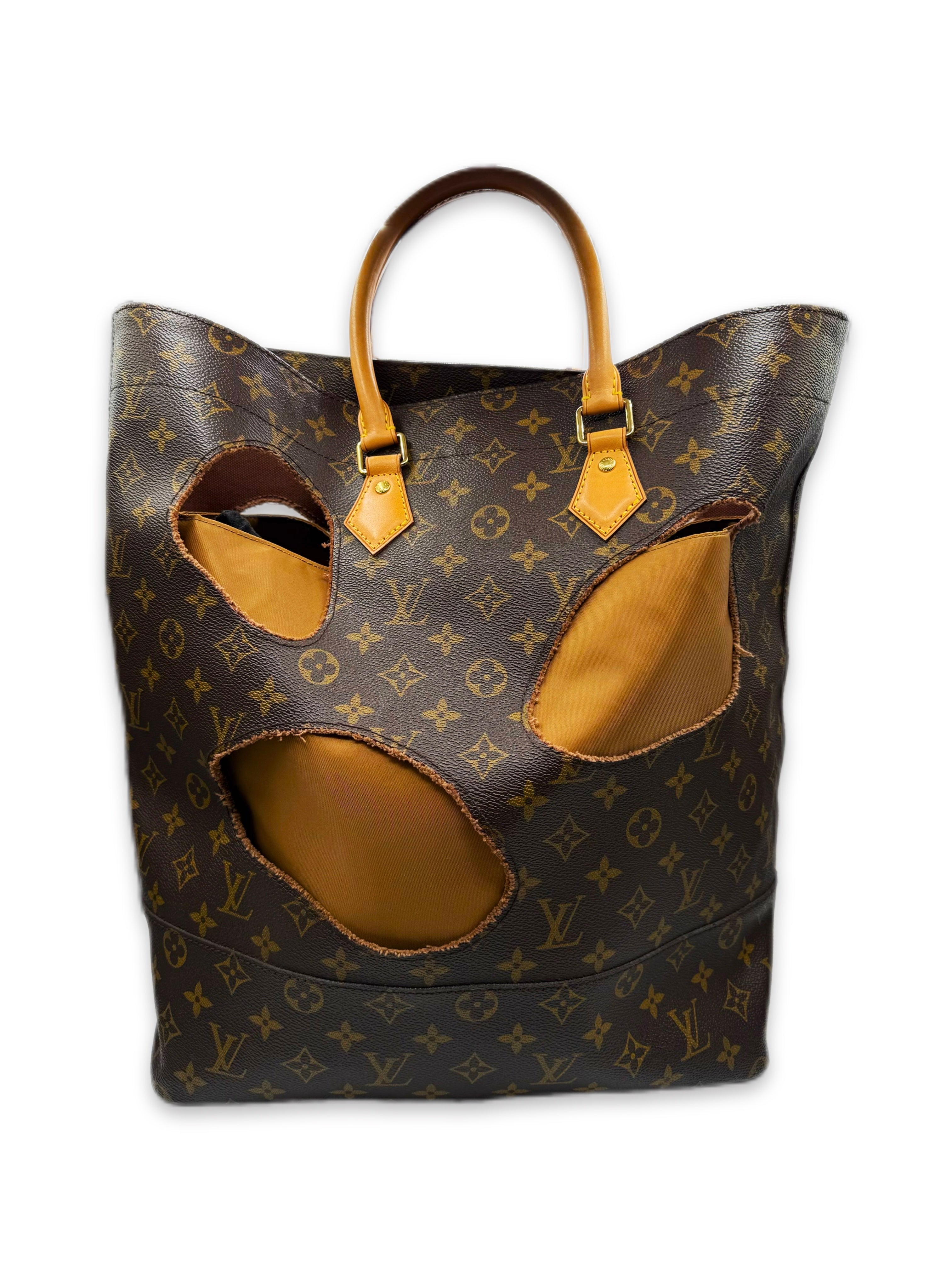 2014 Louis Vuitton by Rei Kawakubo Monogram Cut Out Tote Bag