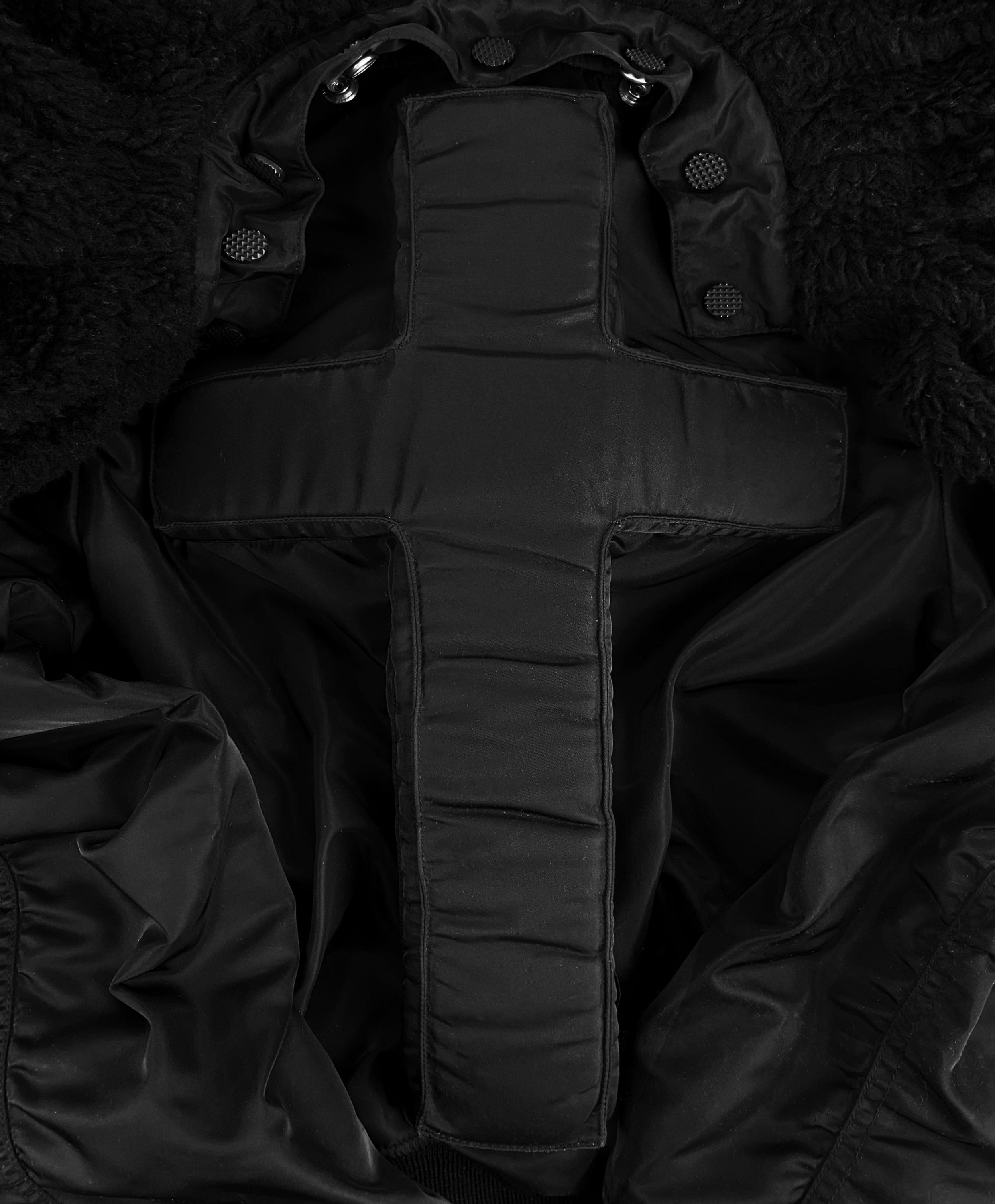 AW11 Phenomenon 3D ‘Cross’ MA-1 Reversible Fur Bomber Jacket