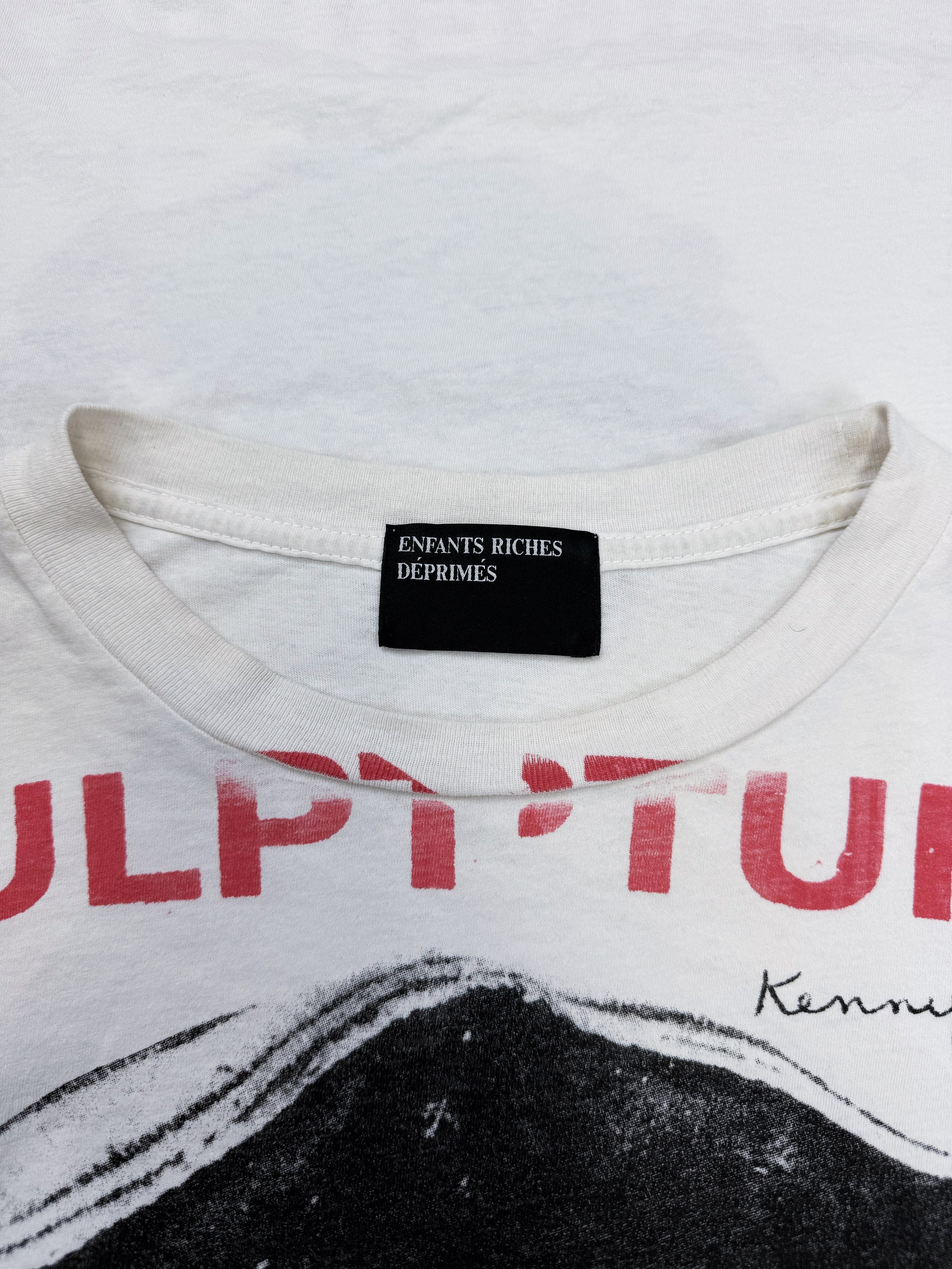 Enfants Riches Deprimes ‘Sculptures Ivoiriennes’ White Graphic T-Shirt