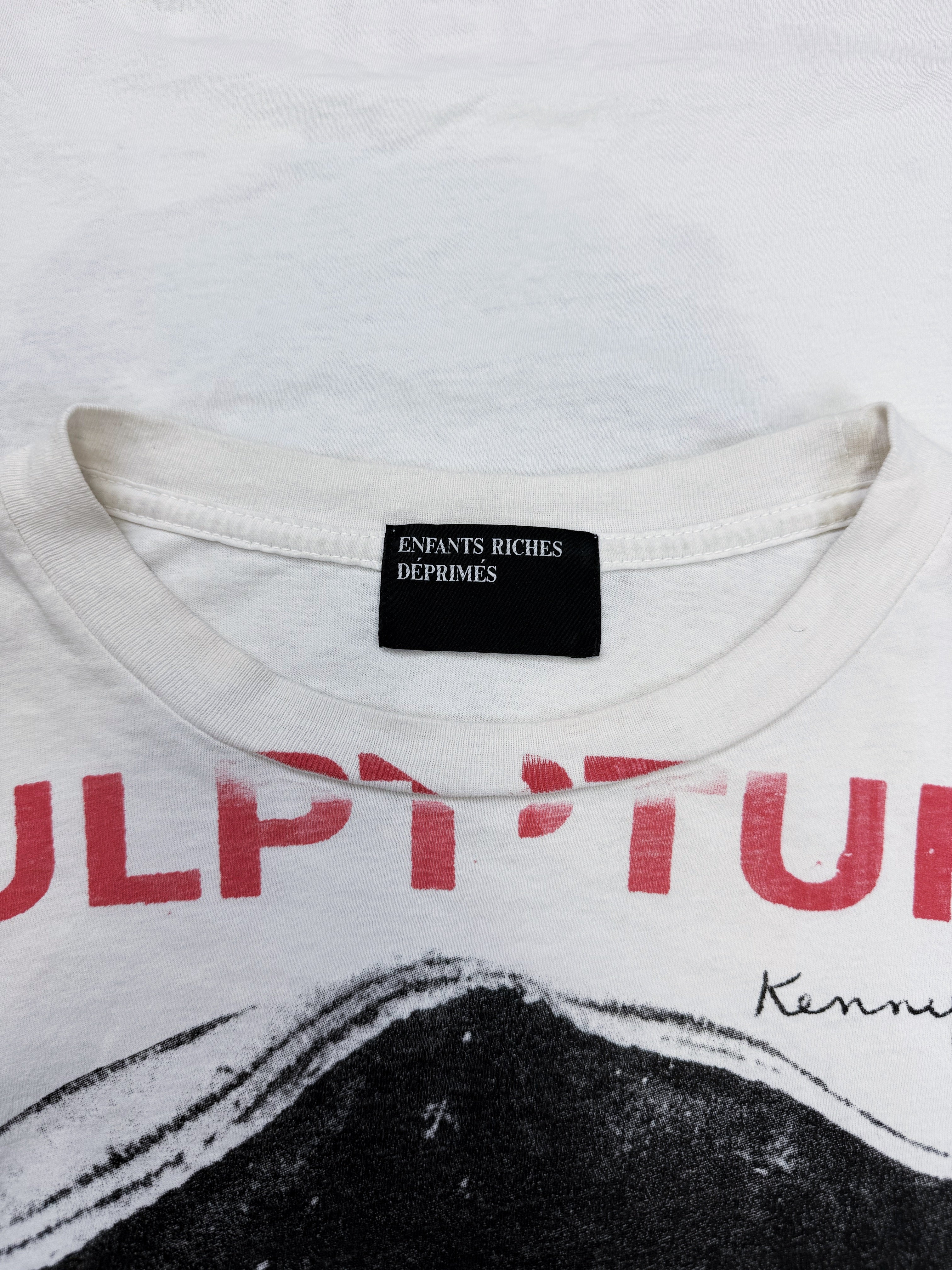 Enfants Riches Deprimes ‘Sculptures Ivoiriennes’ White Graphic T-Shirt