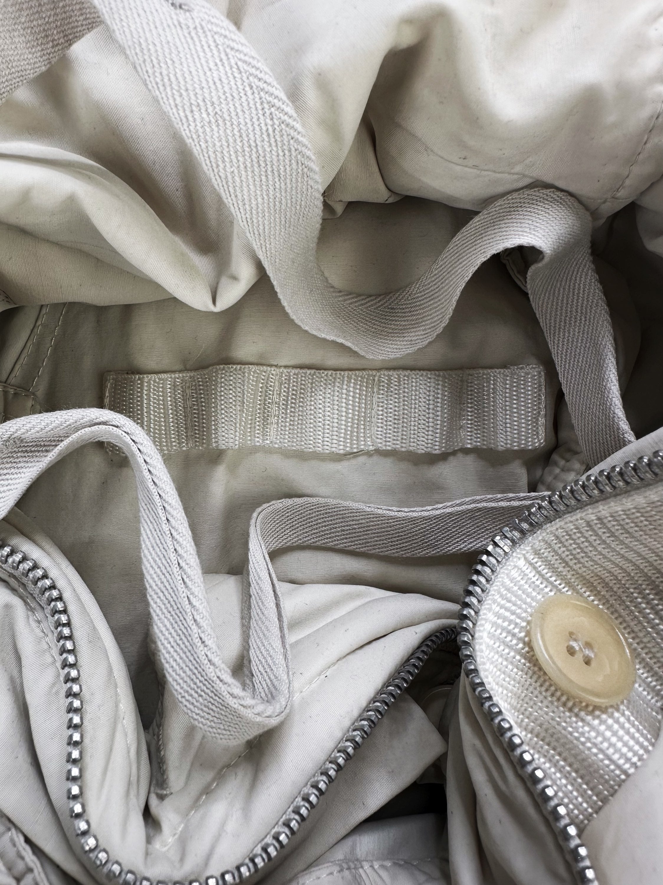 AW99 Helmut Lang White ‘M69’ Flak Down Fill Puffer Jacket