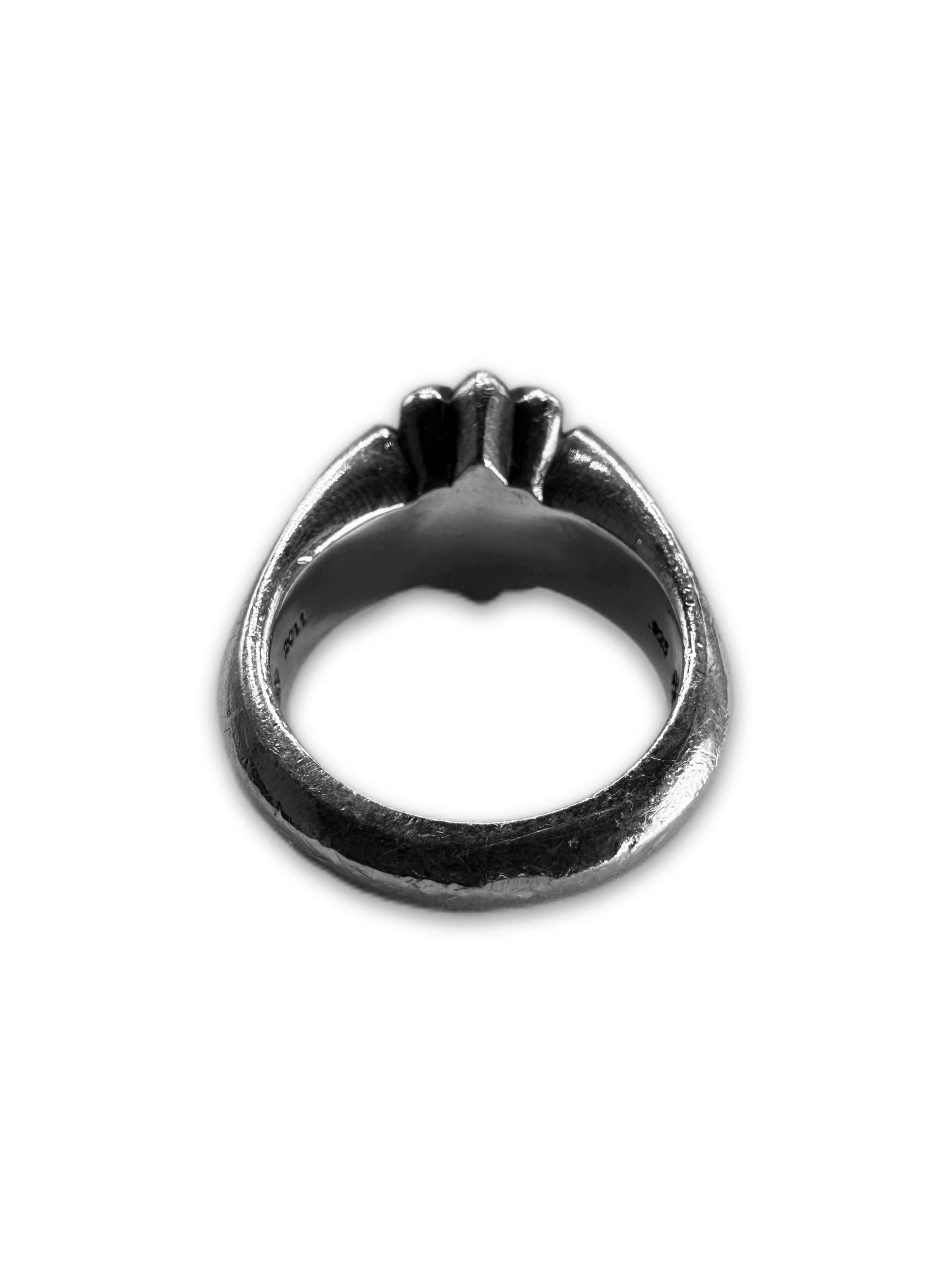 Chrome Hearts ‘Cross’ .925 Silver Etched Plus Ring
