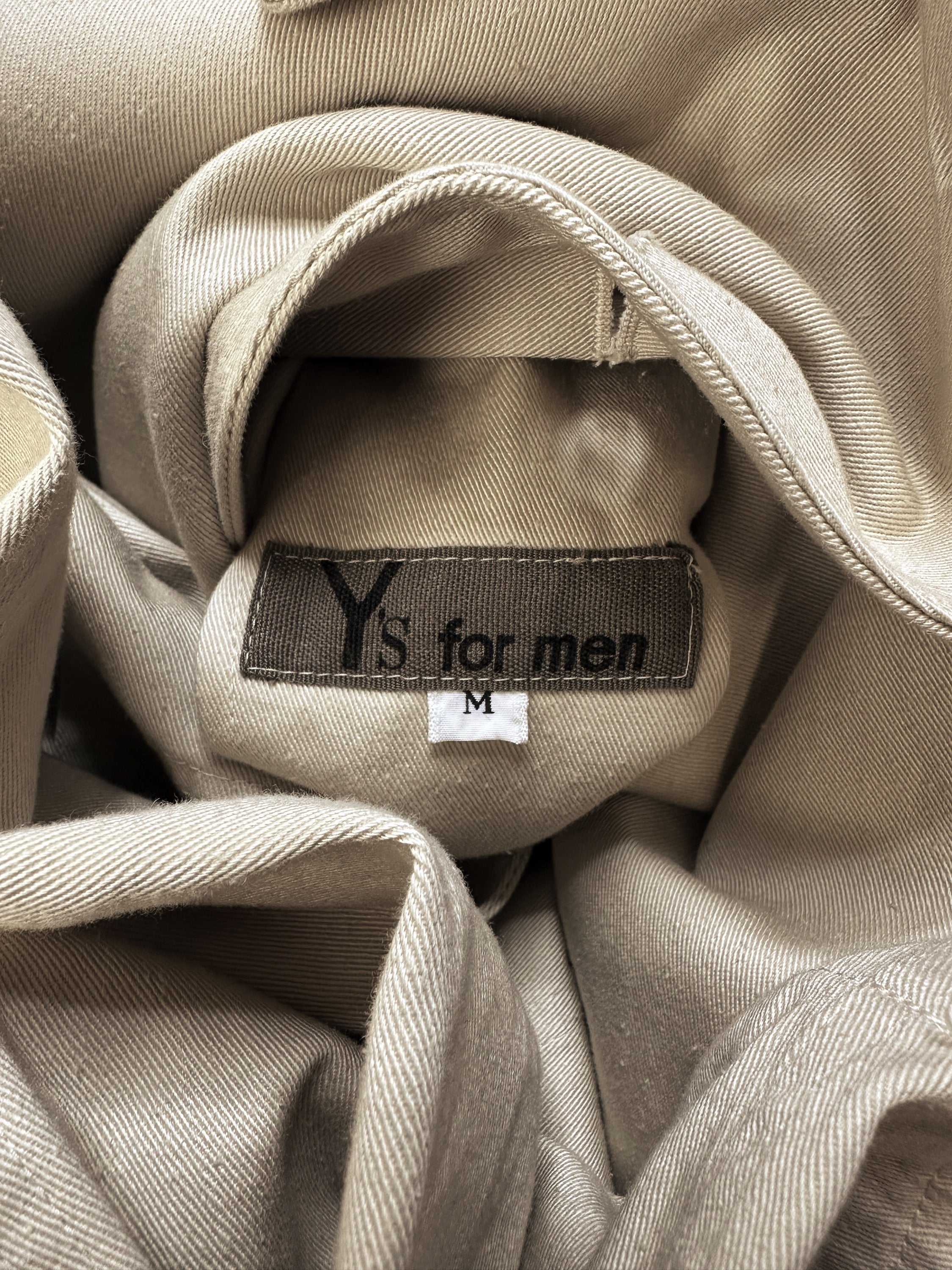 90s Yohji Yamamoto ‘Y’s For Men’ Beige Trench Coat