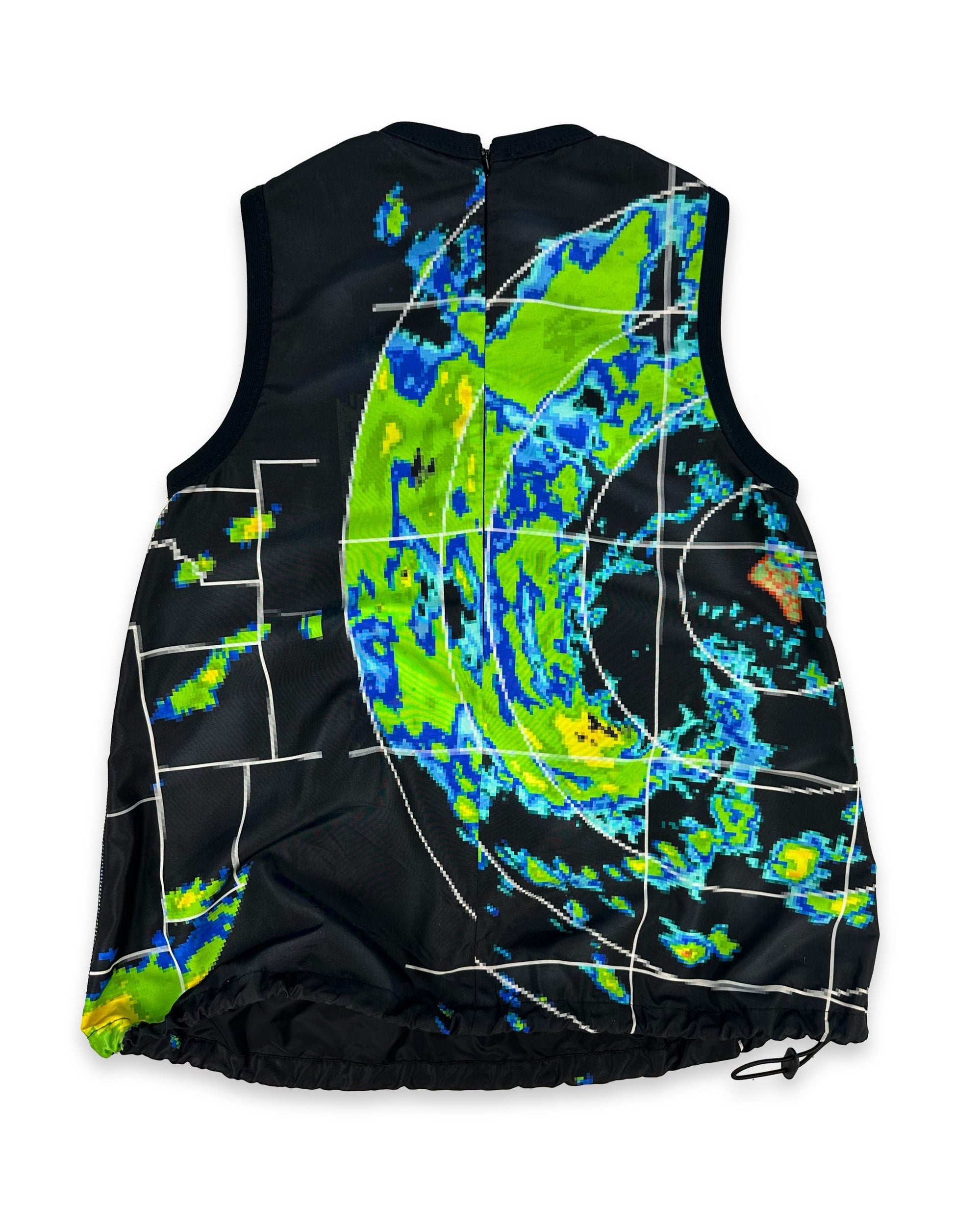 SS17 Prada ‘Radar’ Pixelated Ripstop Graphic Nylon Vest