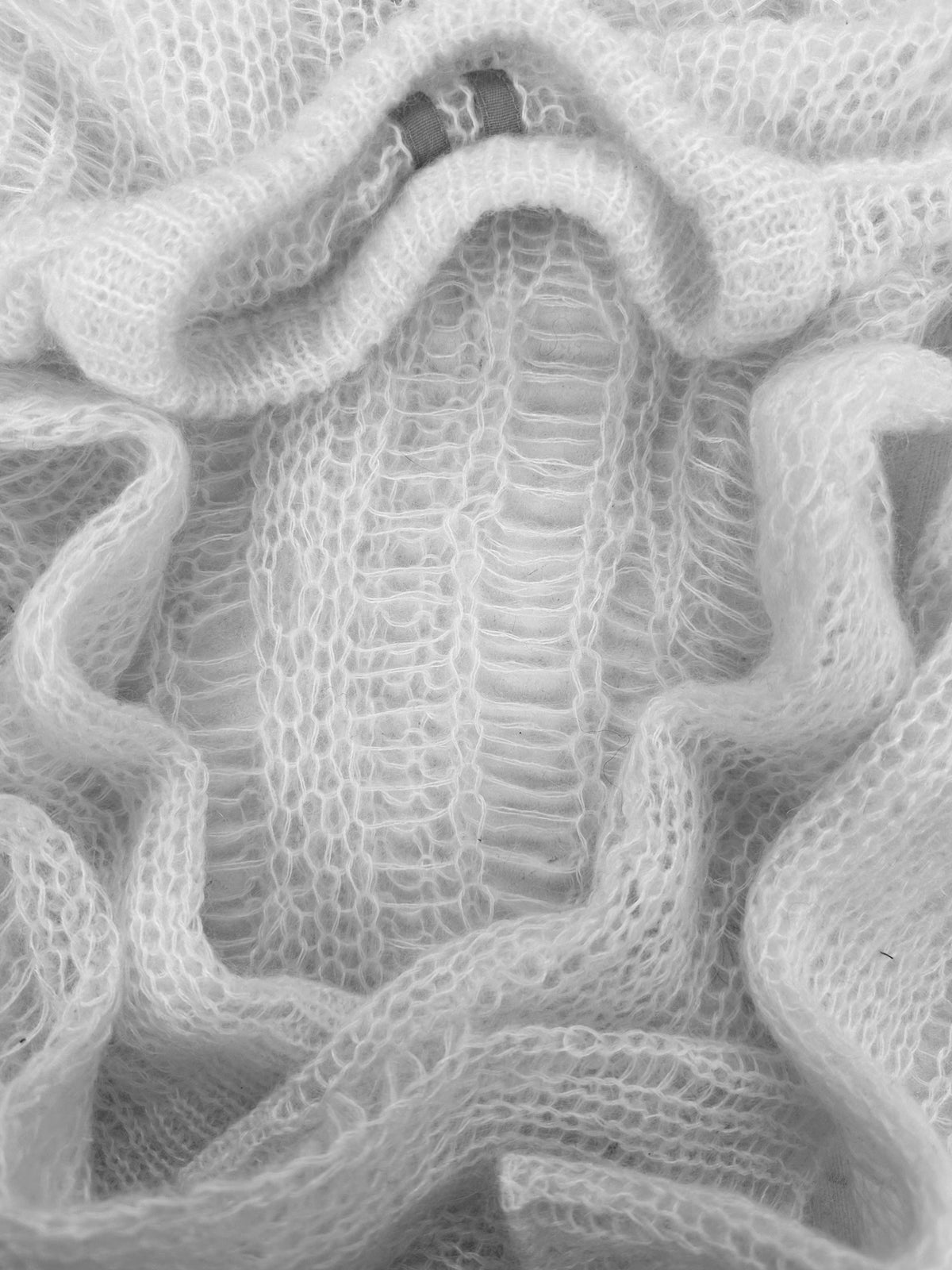 SS22 Rick Owens ‘Fogachine’ Loose Gauge Mohair Knit Sweater