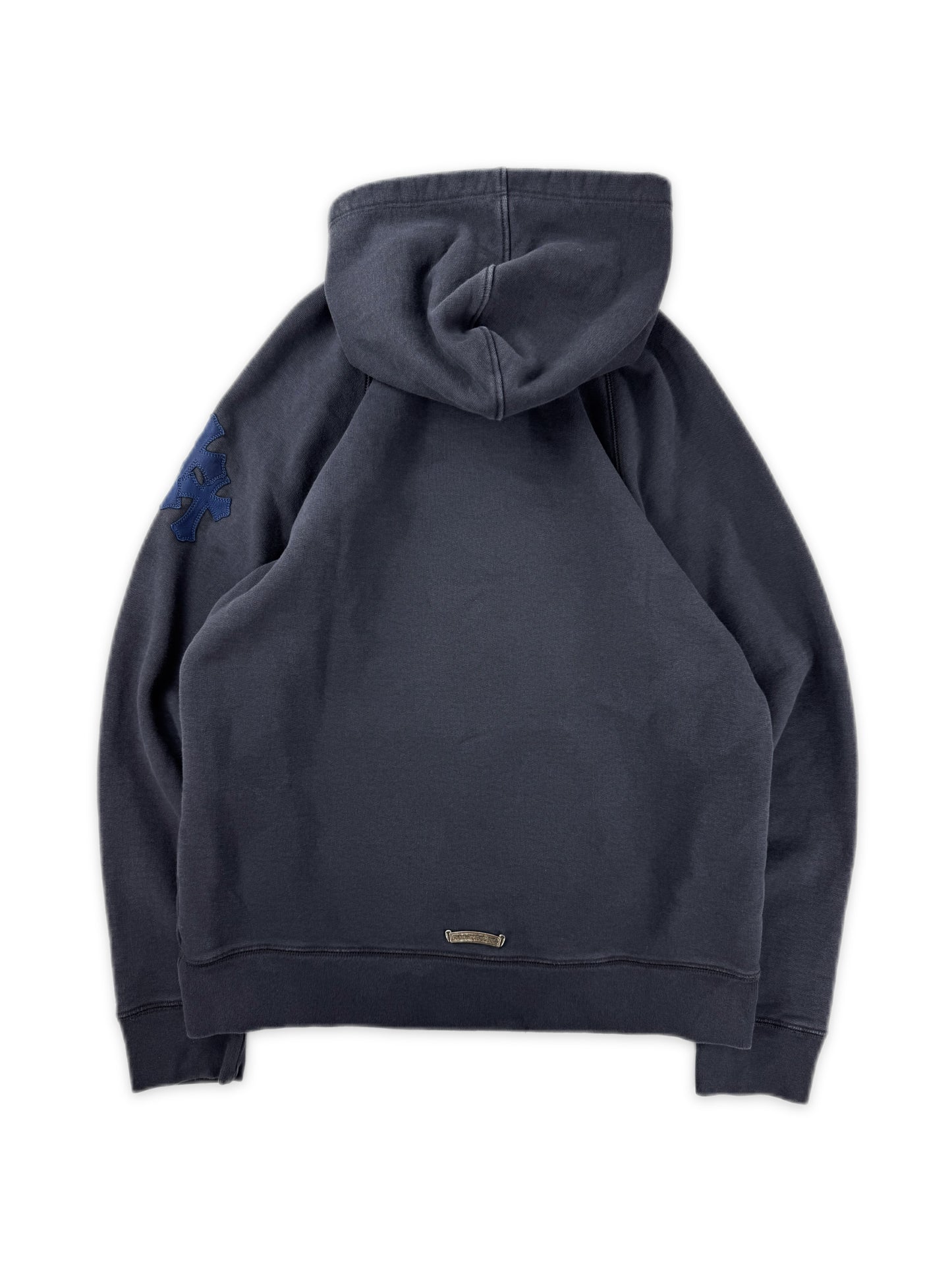 Chrome Hearts Blue Triple Cross Patch Paper Jam Cemetery Hoodie