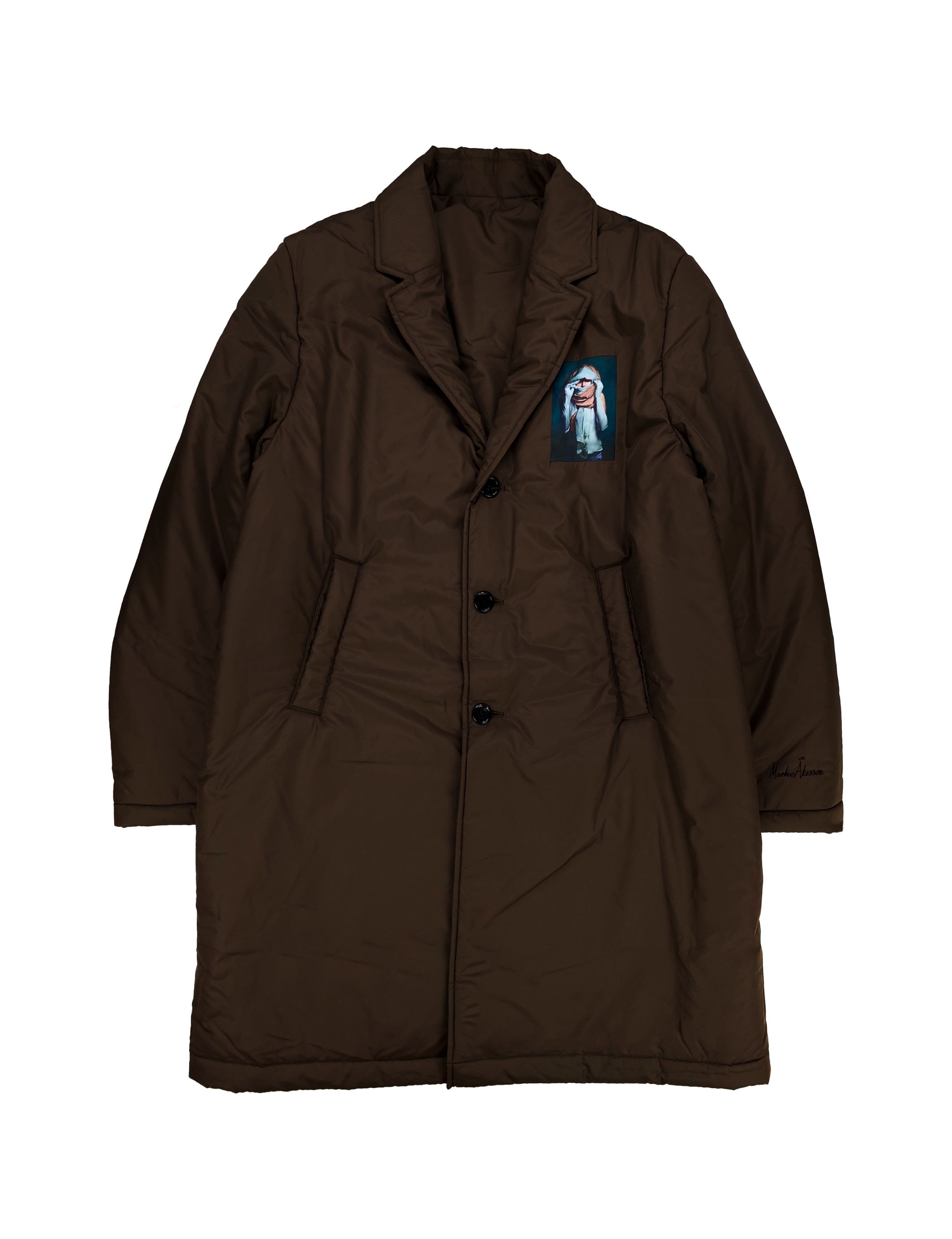 AW21 Undercover x Markus Åkesson ‘Girl with Veil’ Down Puffer Trench