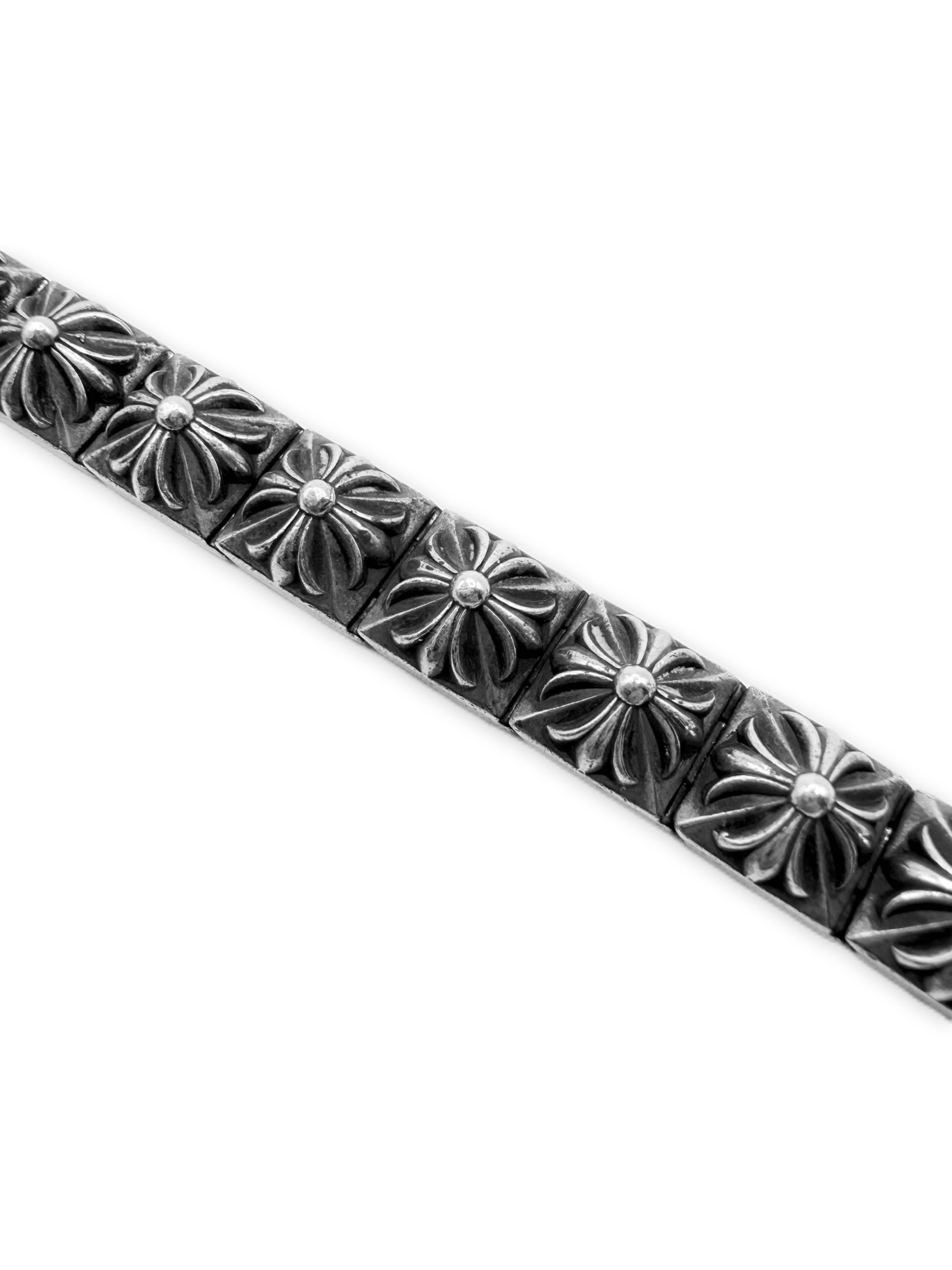 Chrome Hearts Pyramid Studded Plus .925 Silver Bracelet