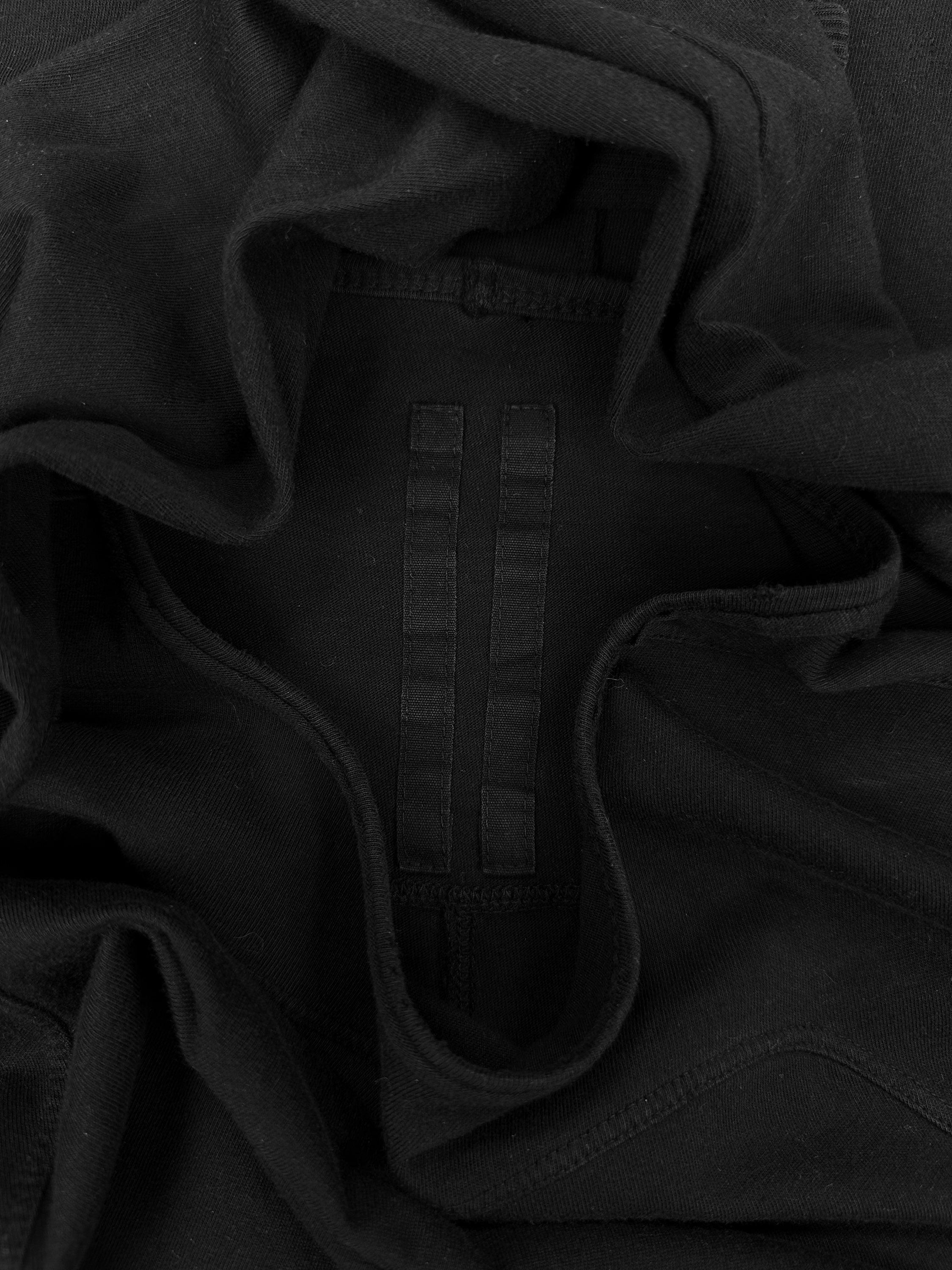 Rick Owens Black ‘Reinforced’ Elongated Long Sleeve Shirt