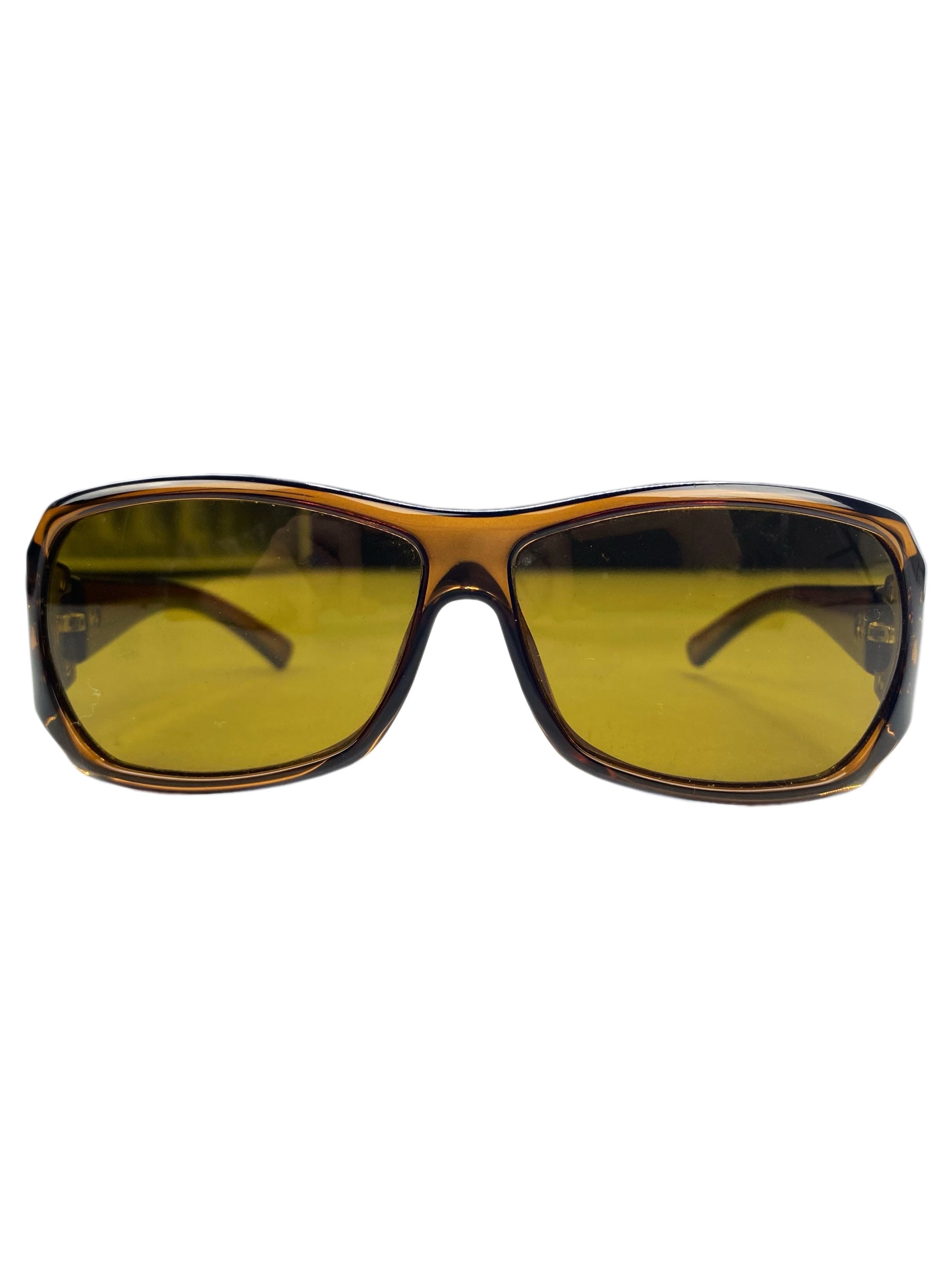 Gucci Horsebit Etched Logo Rounded Warm Tint Sunglasses